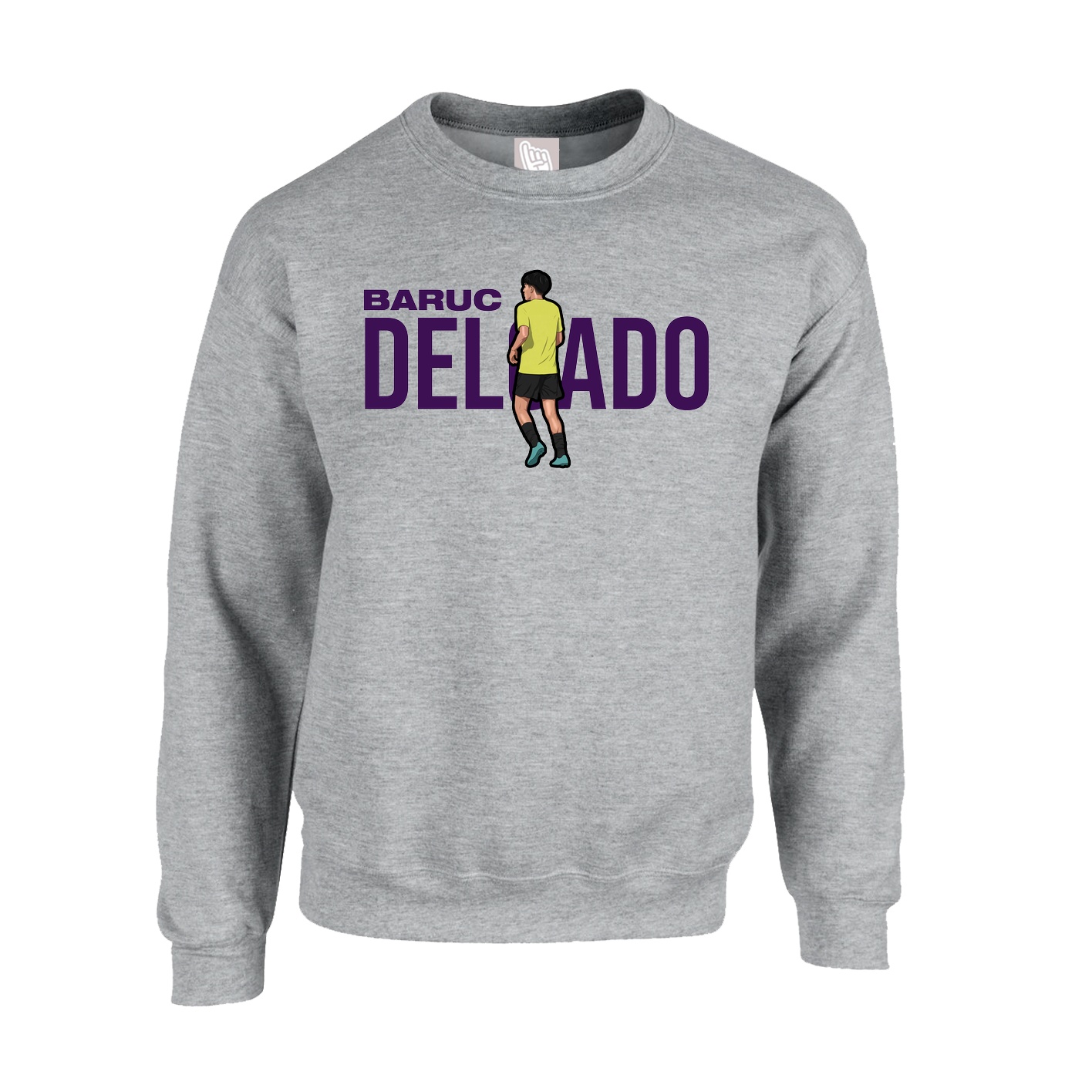 Fleece Crew — Player Name in Grey