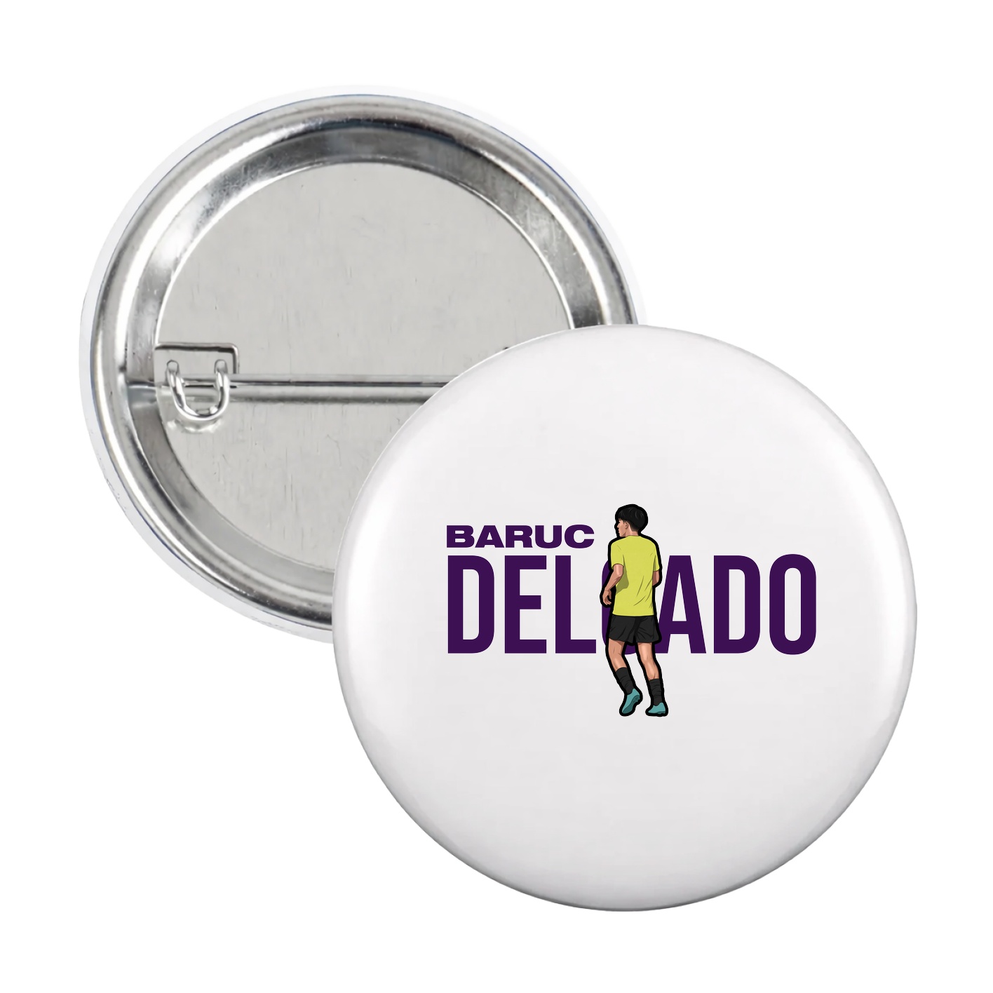 Game Day Button — Player Name in White