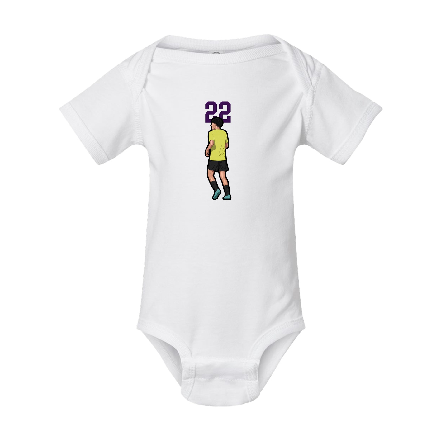 Baby Onesie — Number Top in White
