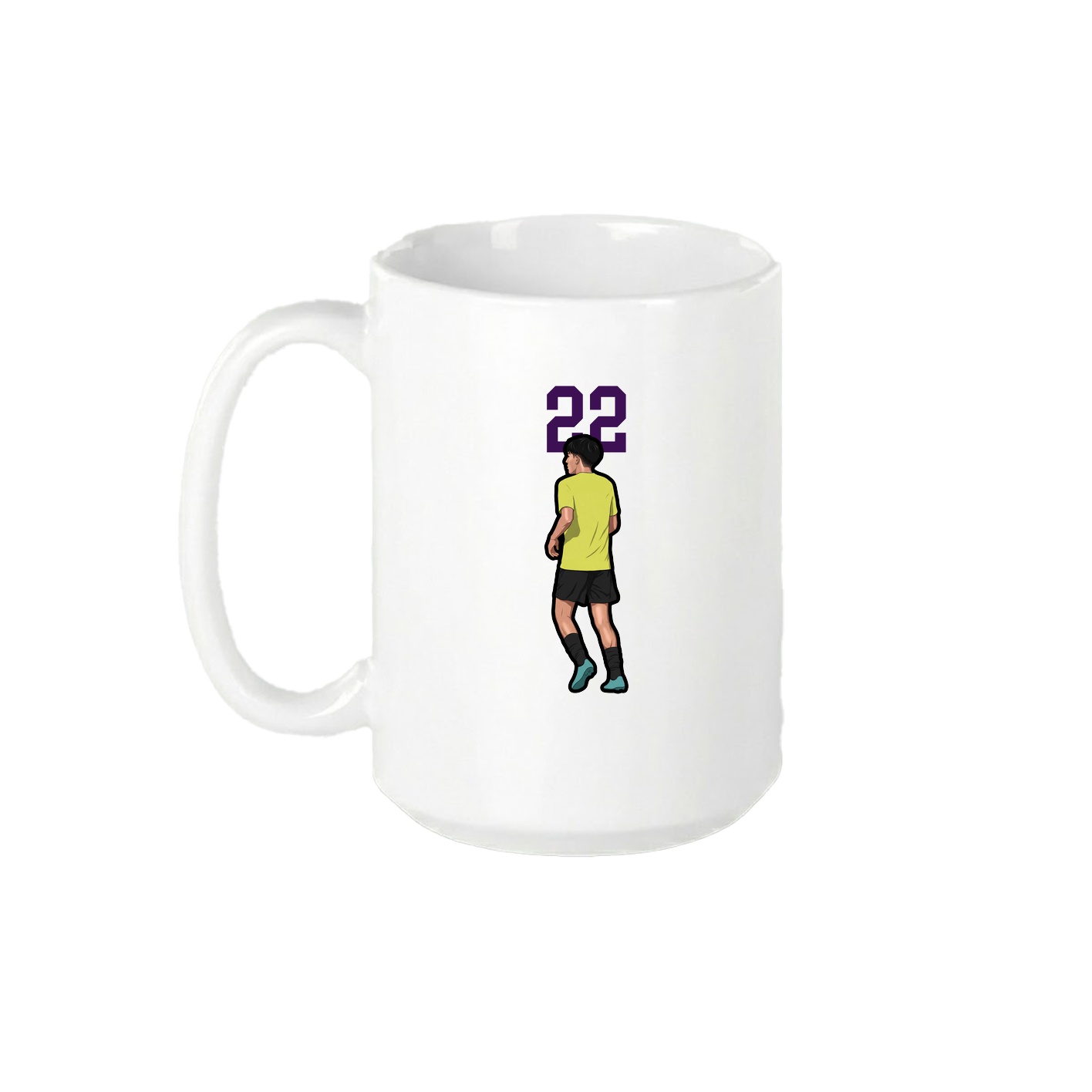 15oz Coffee Mug — Number Top in White