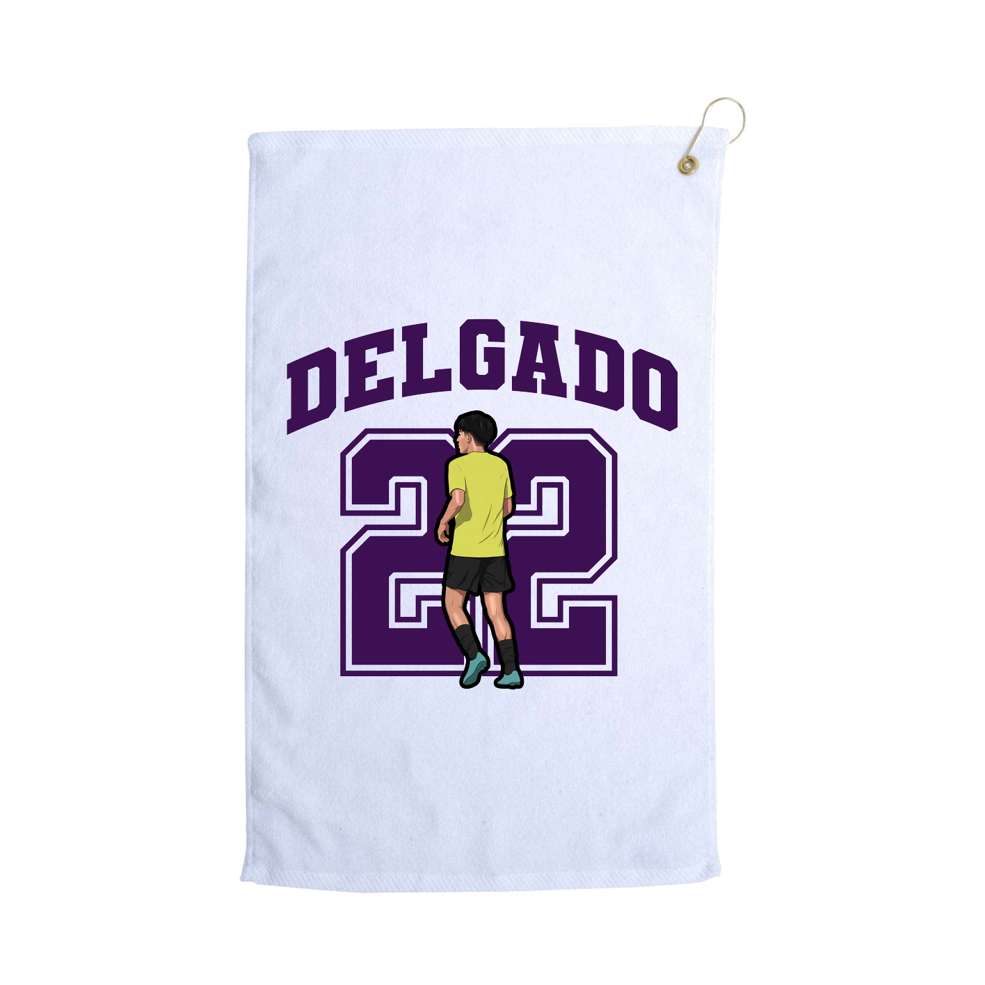 Golf Towel — Number in White