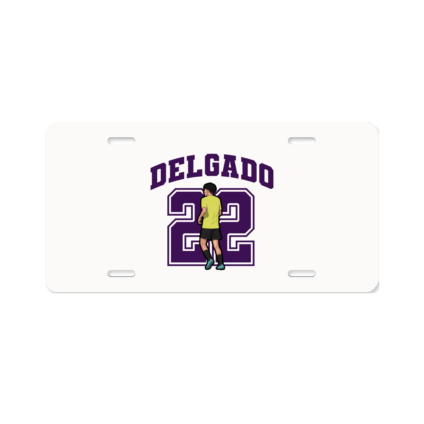 License Plate — Number in Classic