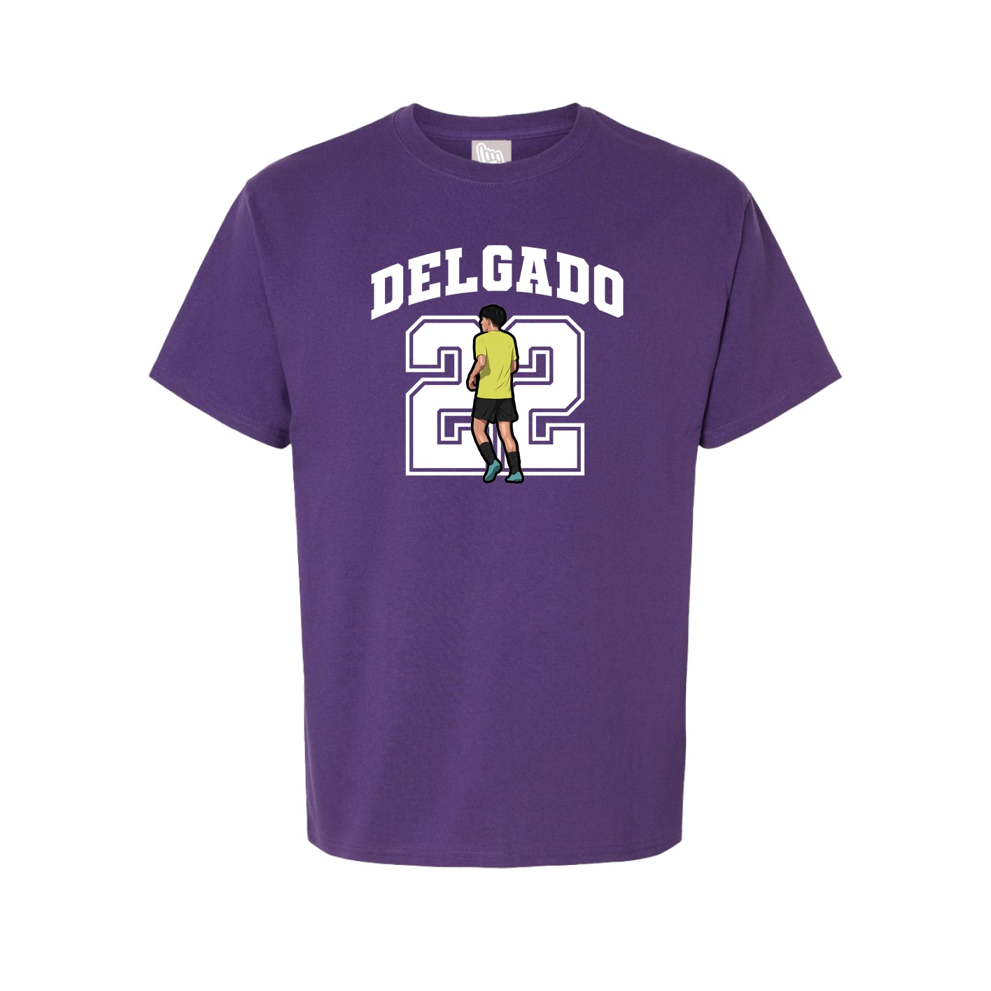 Youth Tee — Number in Purple