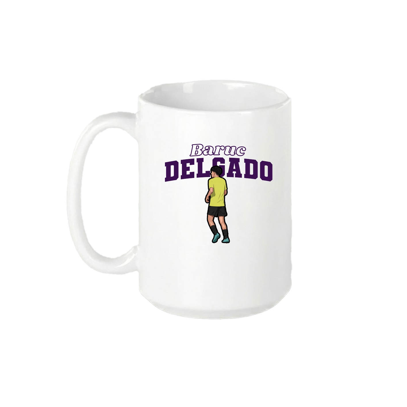 15oz Coffee Mug — Name Arch in White