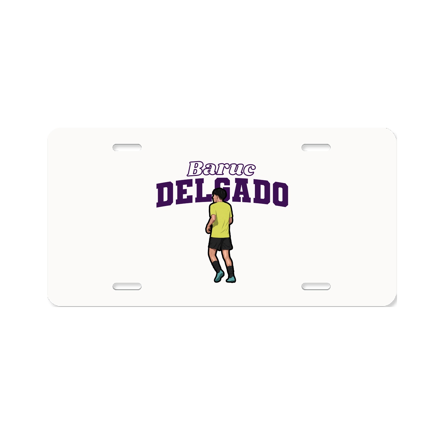 License Plate — Name Arch in Classic