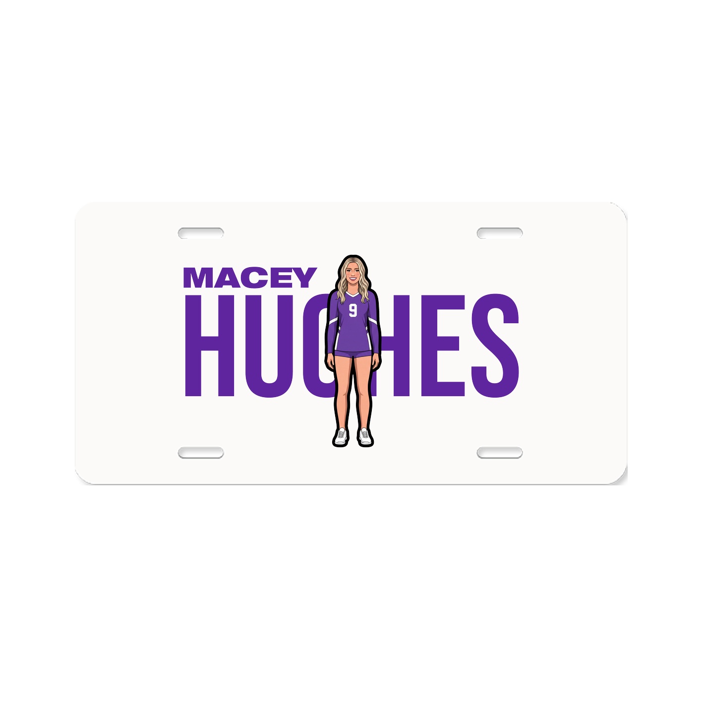 License Plate — Player Name in Classic