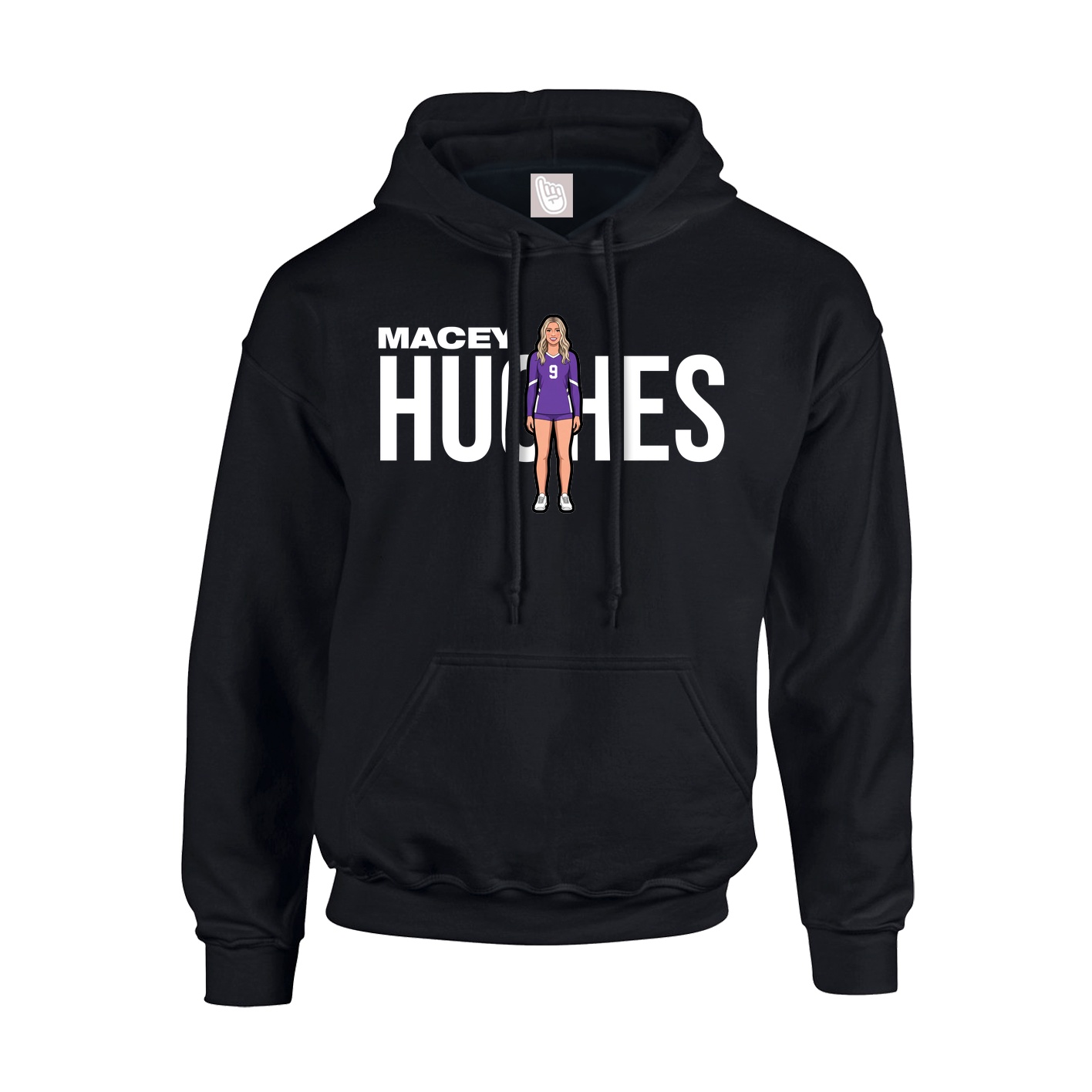 Hoodie — Player Name in Black