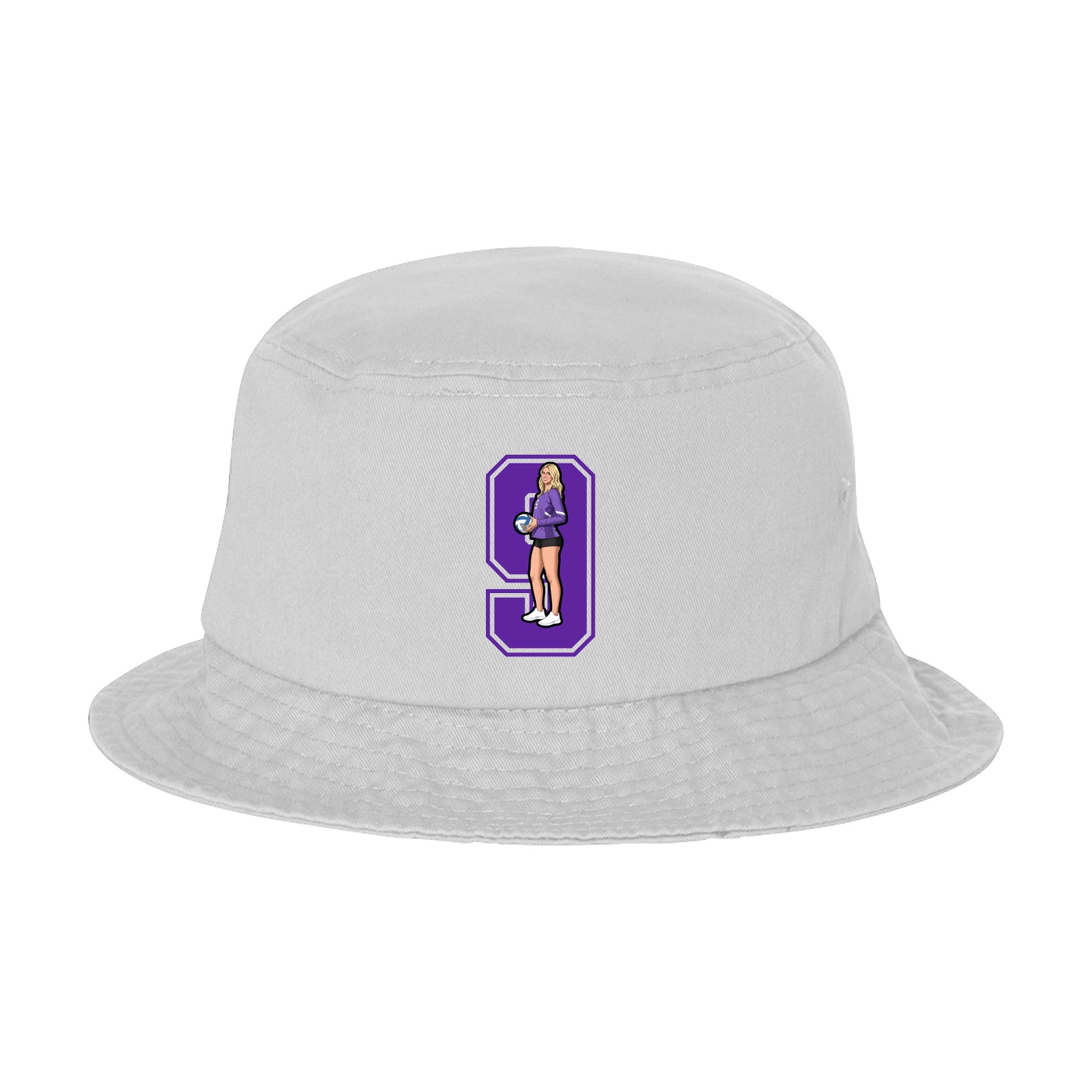Bucket Cap — Number in White