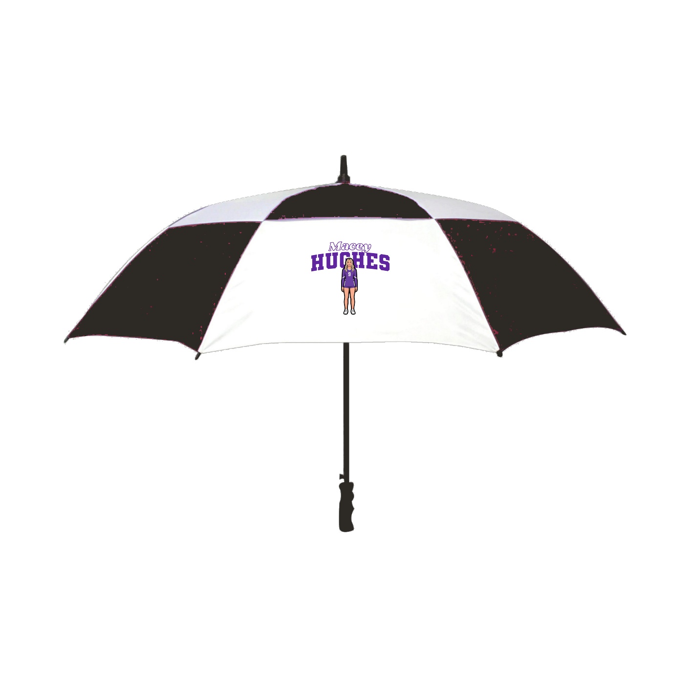Golf Umbrella — Name Arch in Black