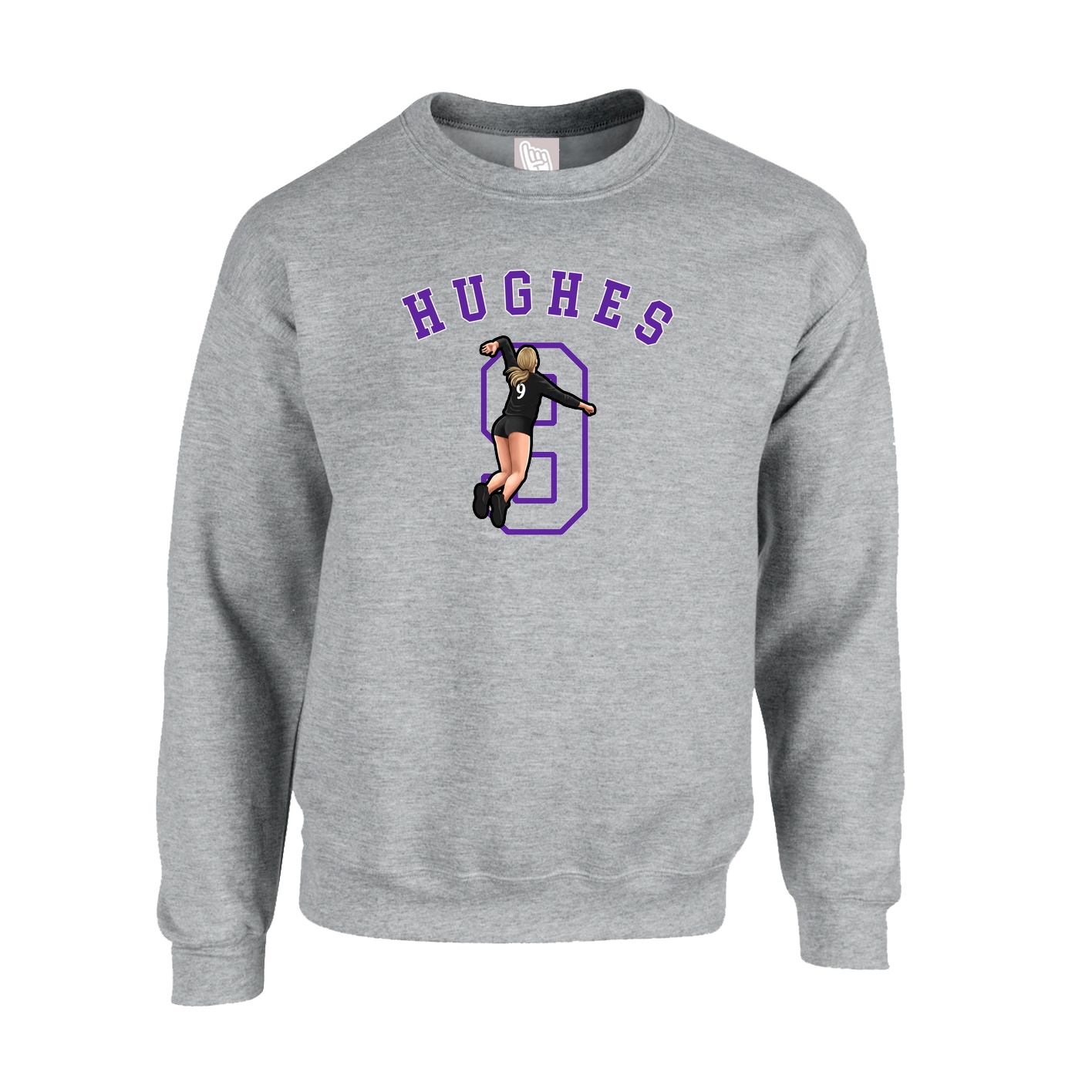 Fleece Crew — Shirsey Arch in Grey