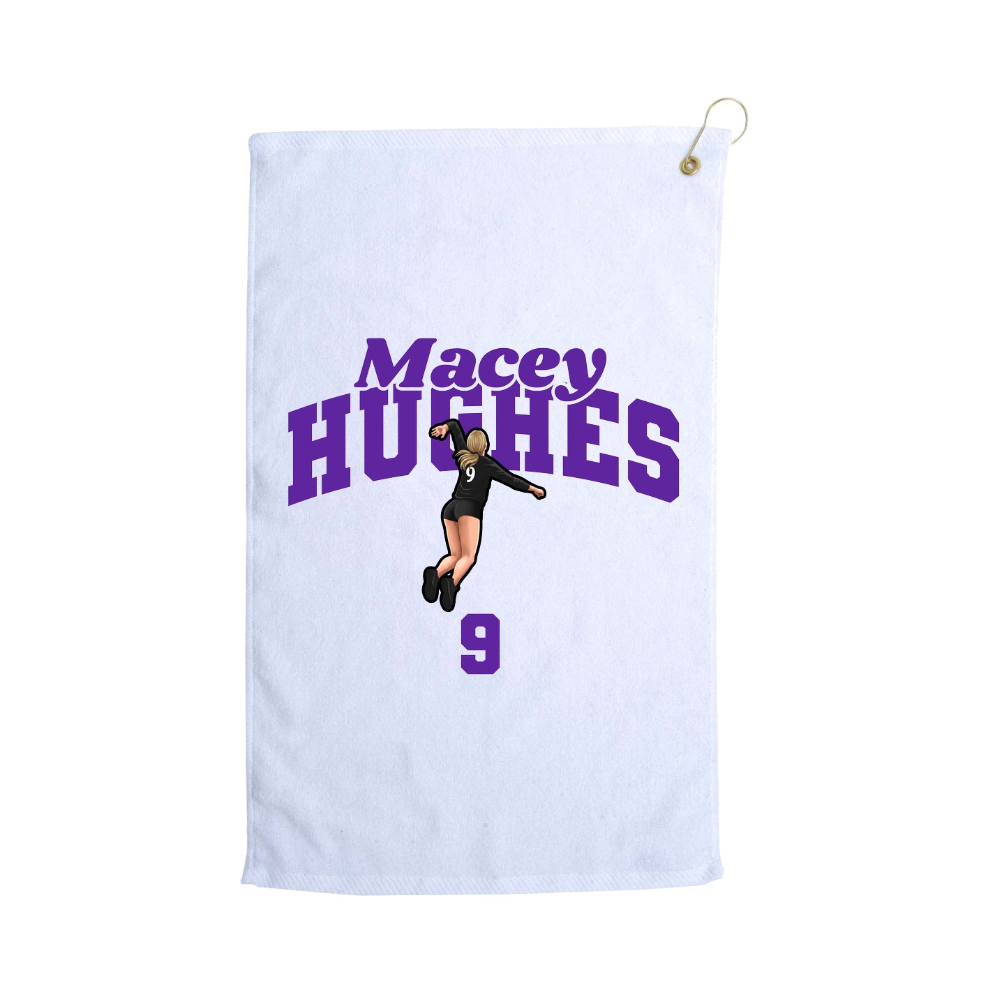 Golf Towel — Signature Arch in White