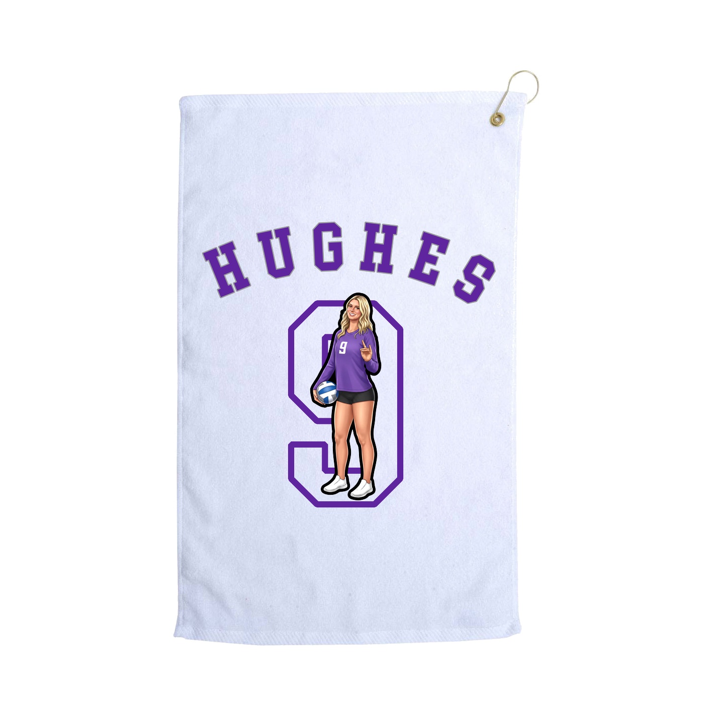 Golf Towel — Shirsey Arch in White