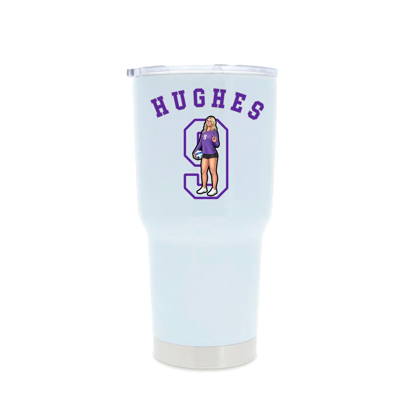 30oz Stainless Steel Tumbler — Shirsey Arch in White