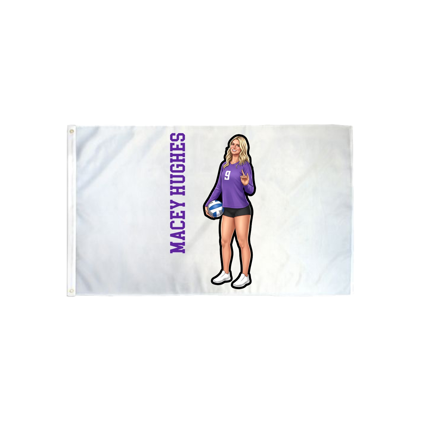 3x5 Flag — Name Vertical in Classic