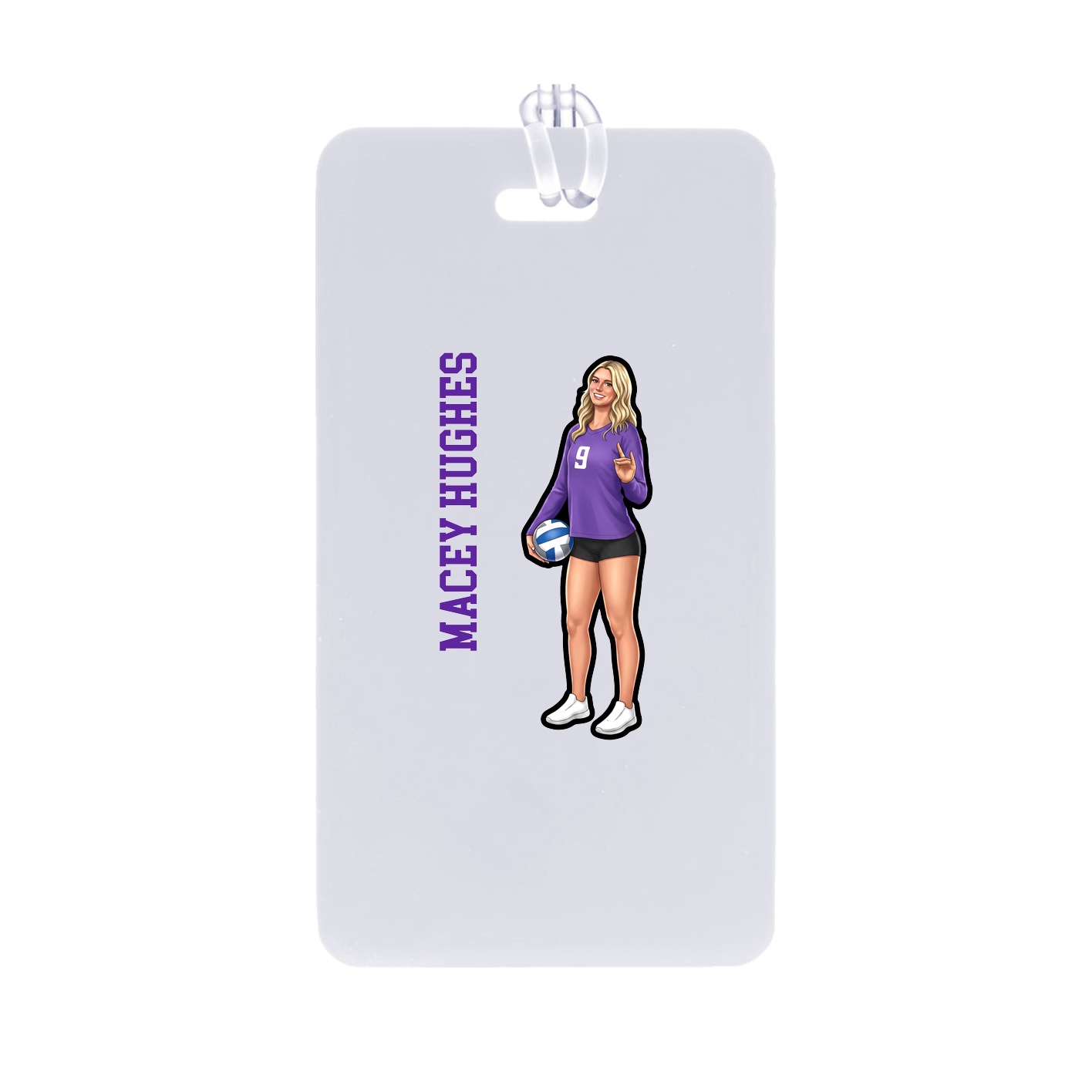 Bag Tag — Name Vertical in Classic