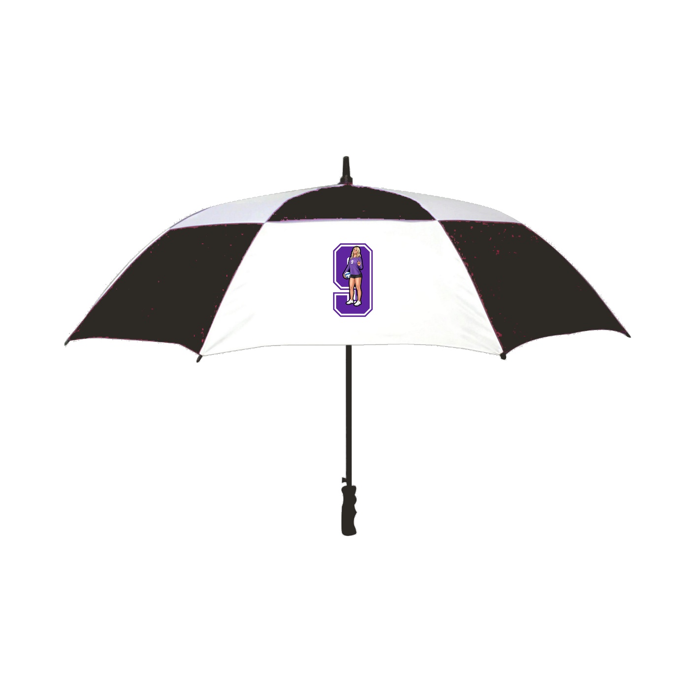 Golf Umbrella — Number in Black