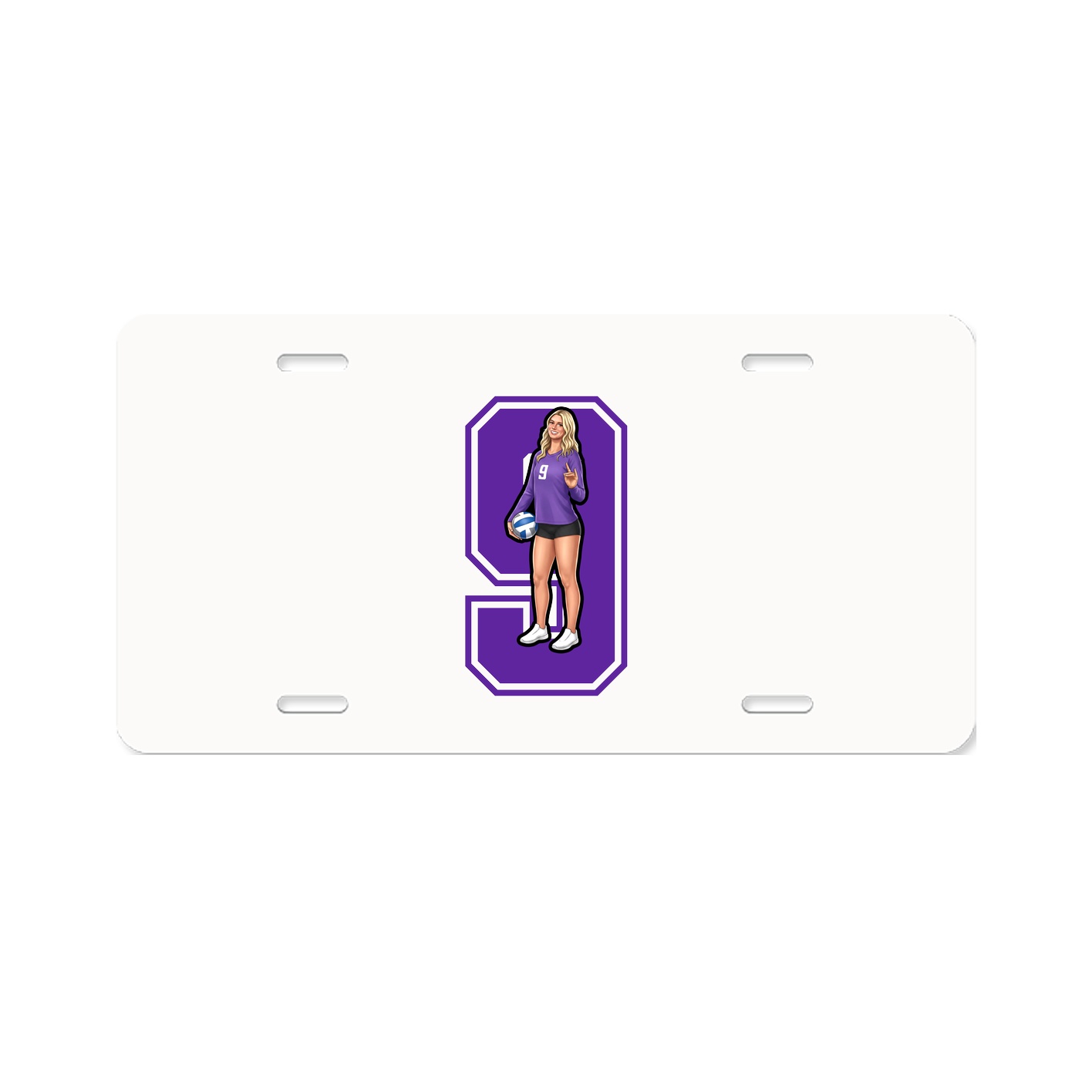 License Plate — Number in Classic
