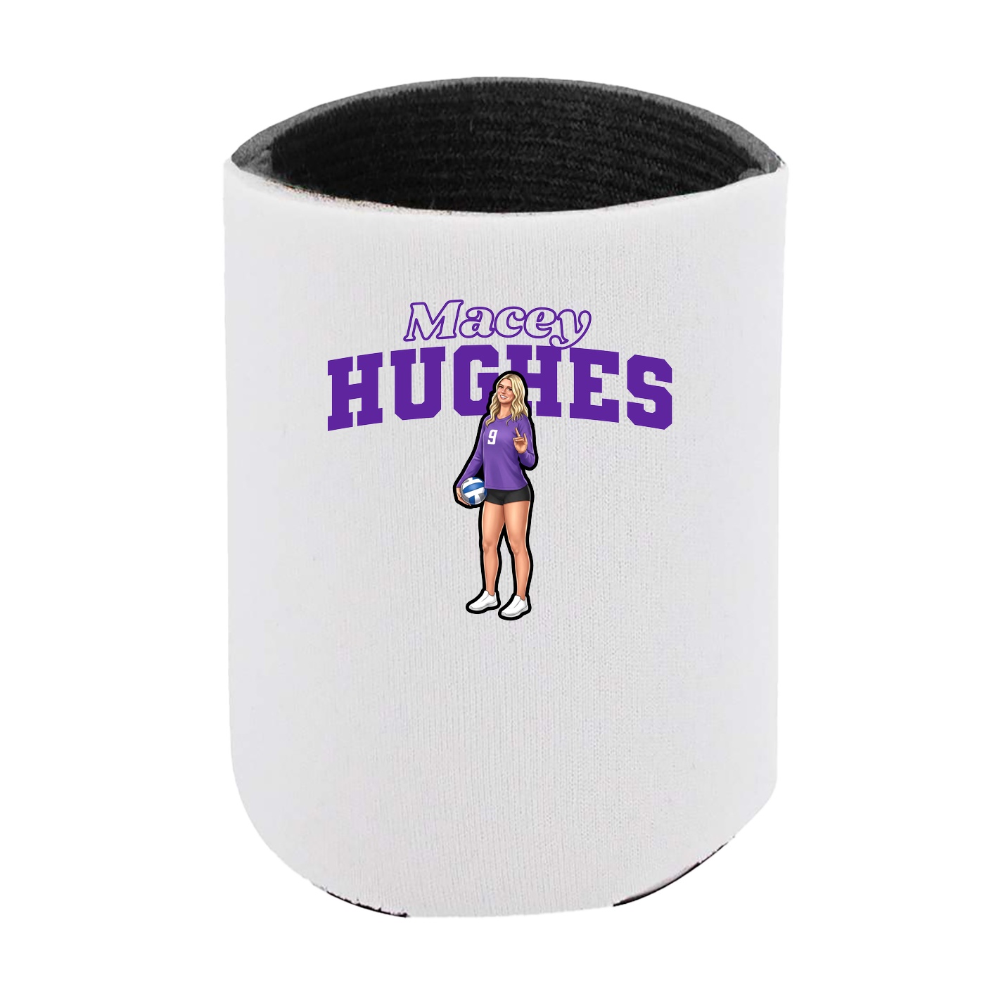 Can Holder — Name Arch in White