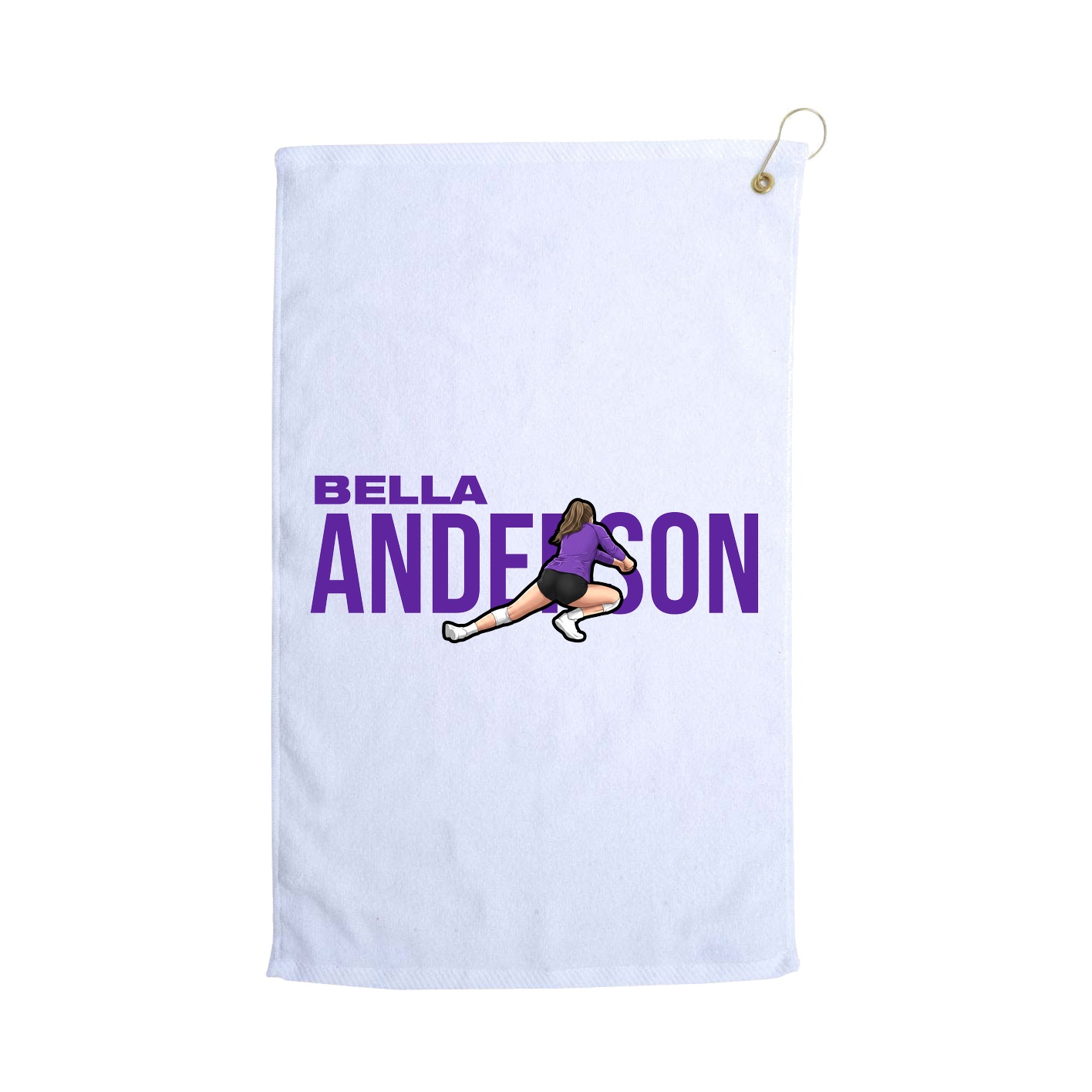 Golf Towel — Player Name in White