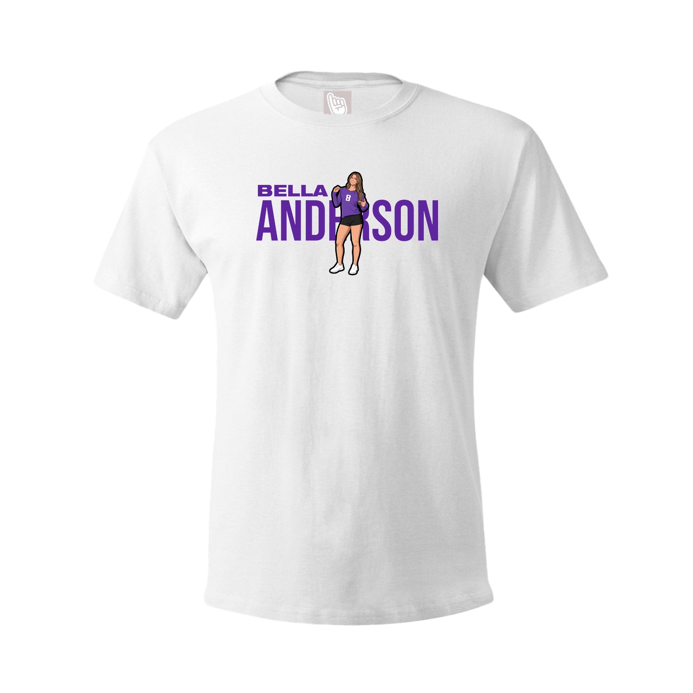 Youth Tee — Player Name in White