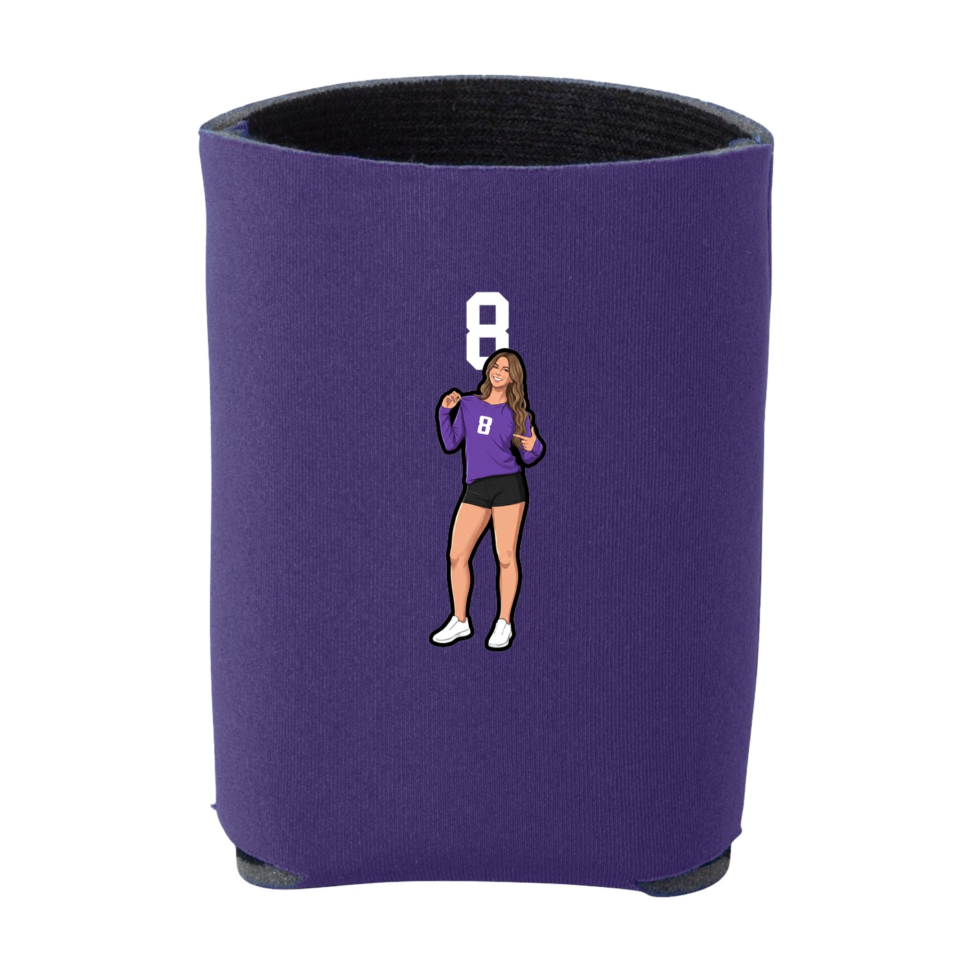 Can Holder — Number Top in Purple