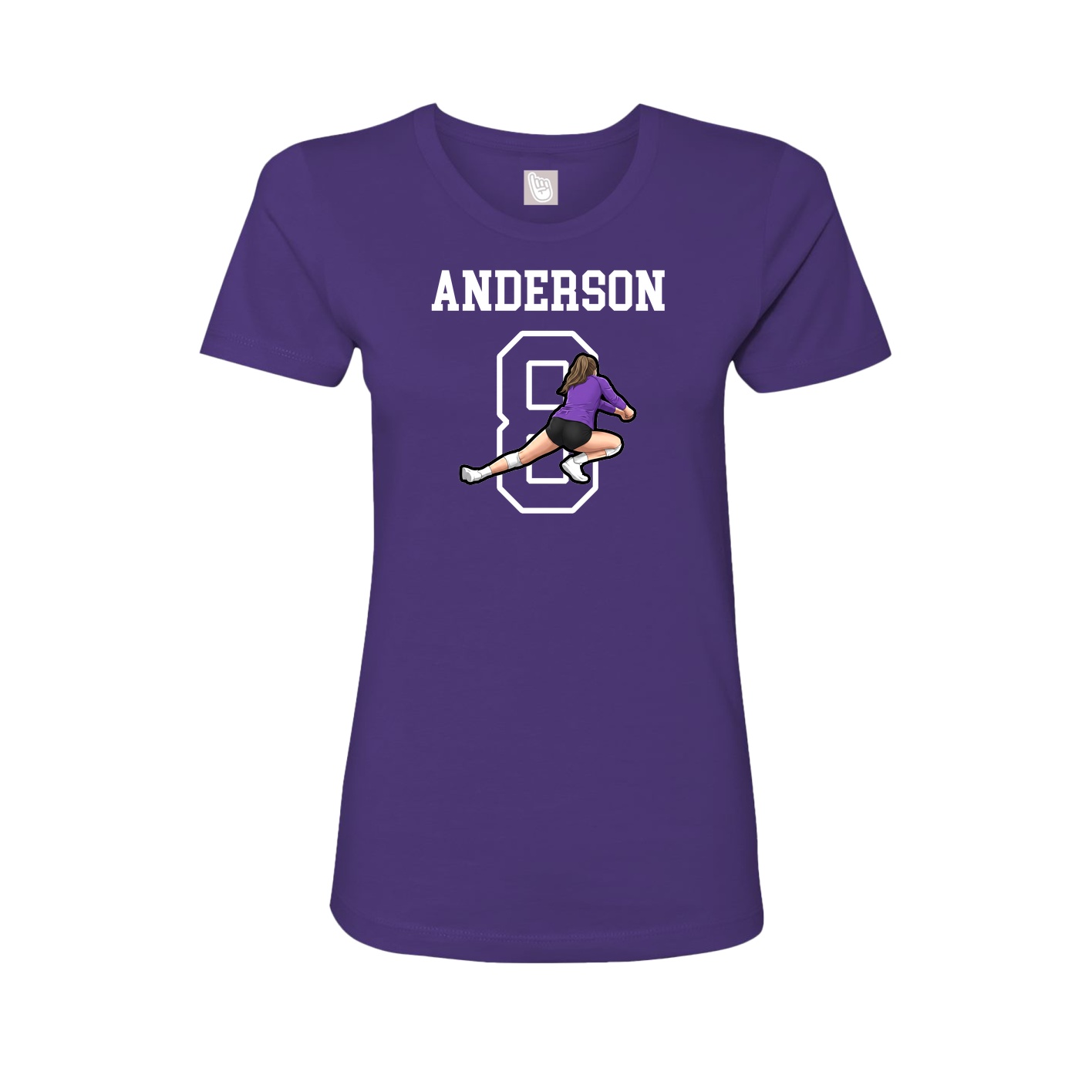 Fitted Women's Tee — Shirsey in Purple