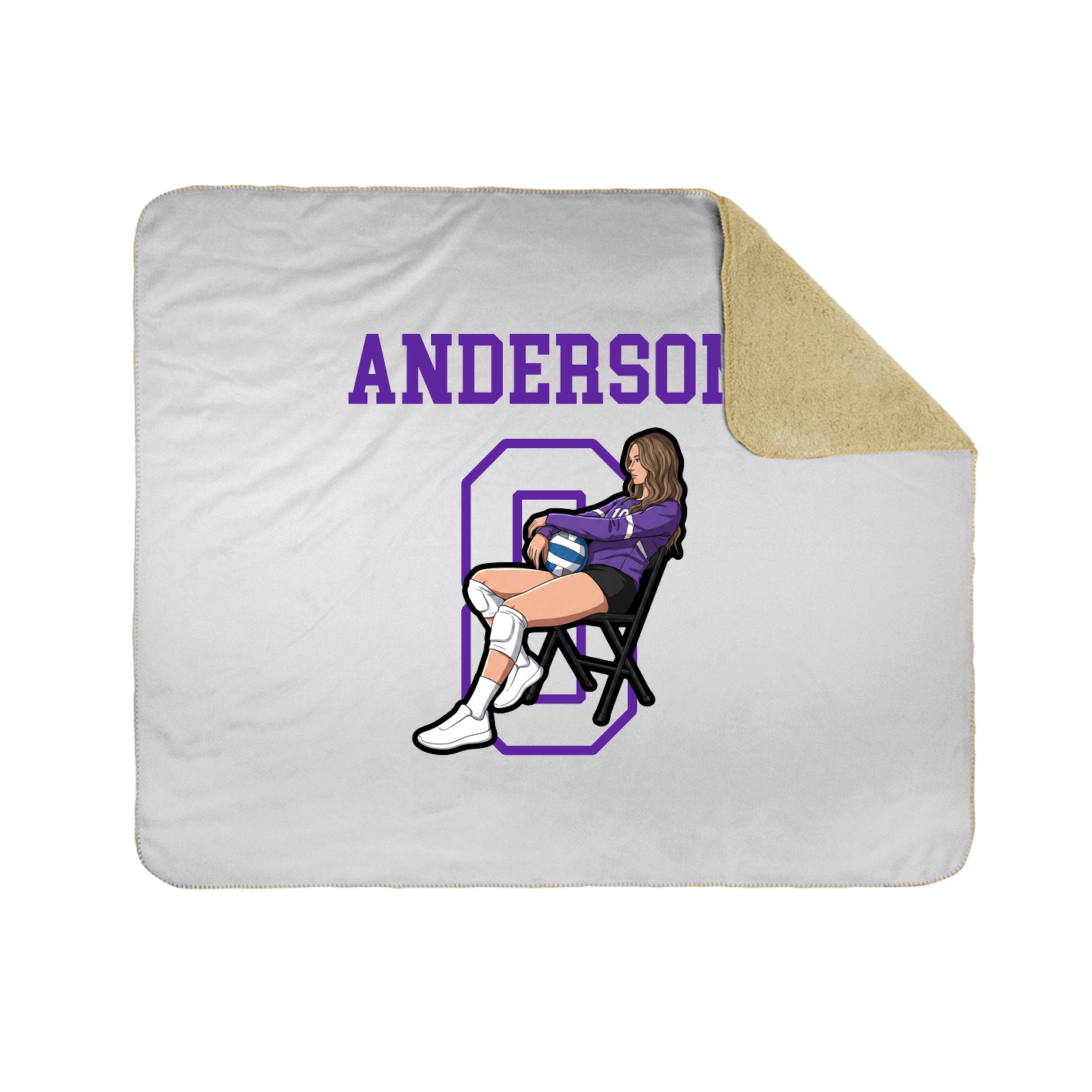 Throw Blanket — Shirsey in White