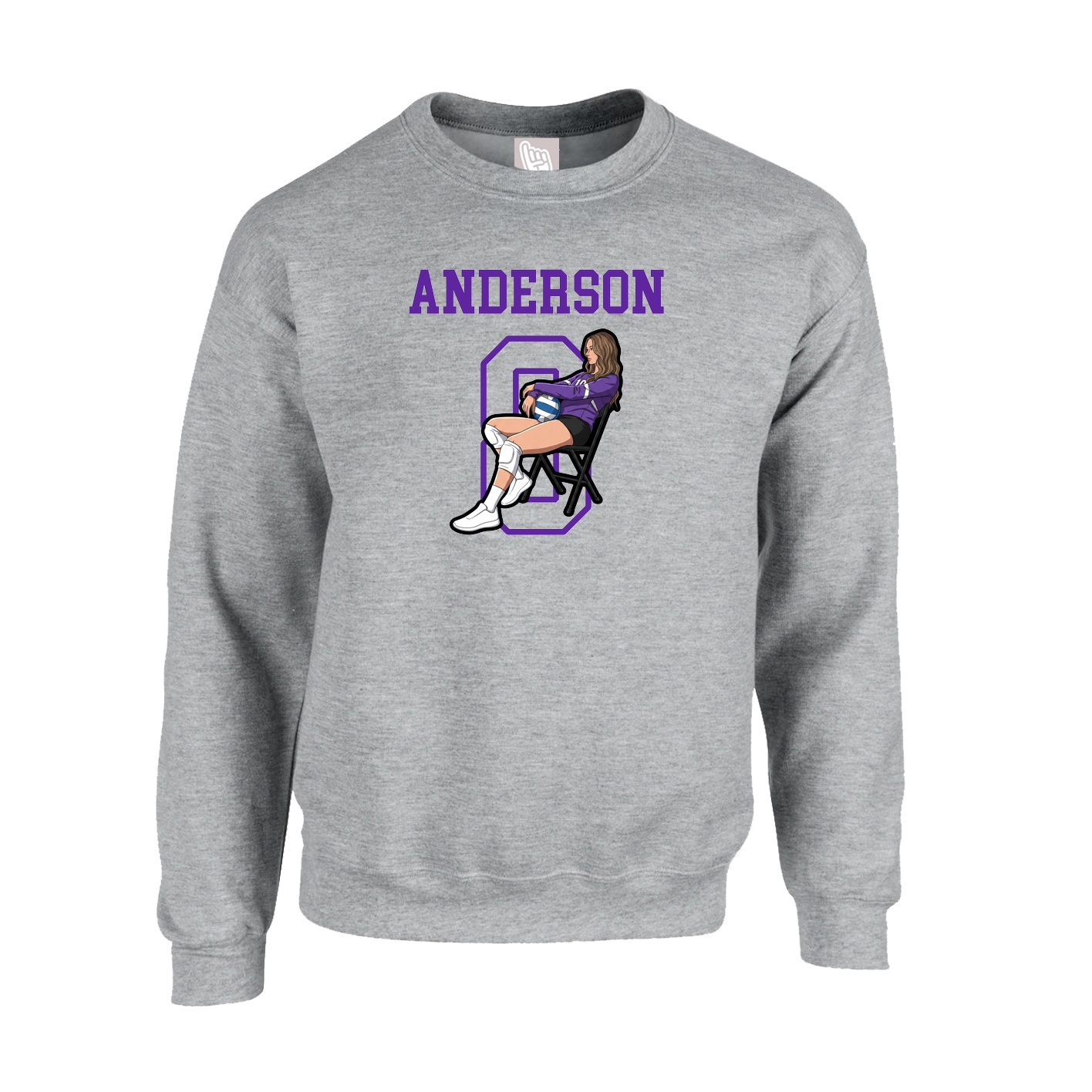Fleece Crew — Shirsey in Grey