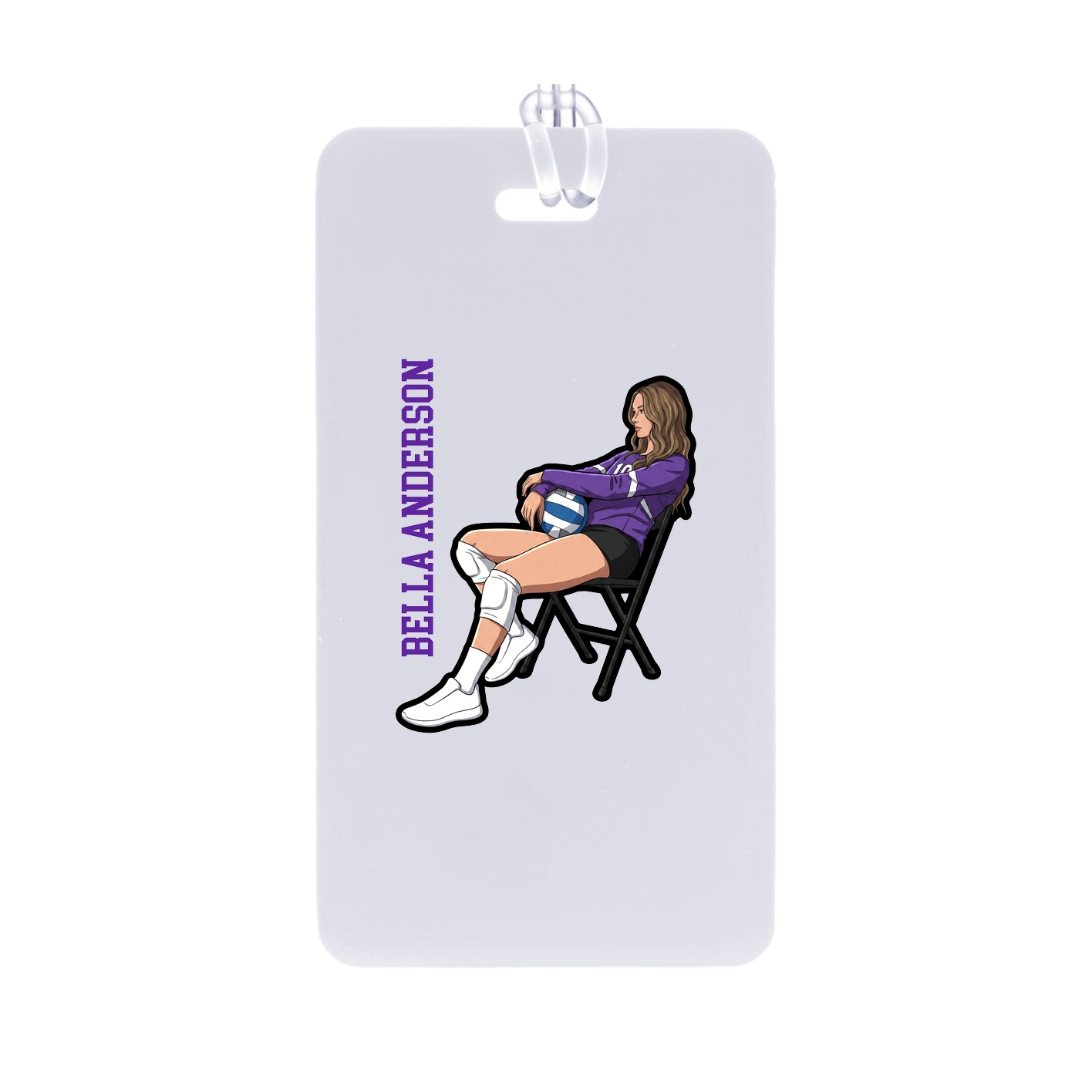Bag Tag — Name Vertical in Classic