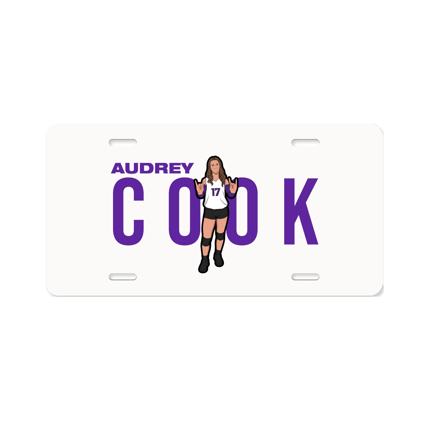 License Plate — Player Name in Classic