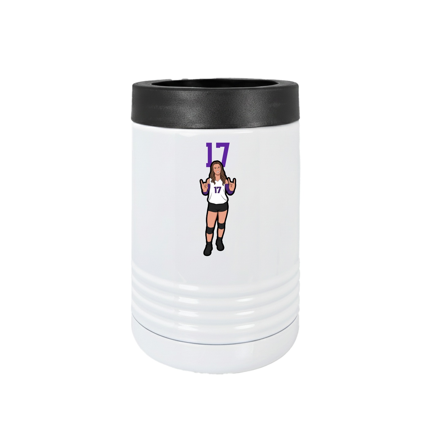 Beverage Holder — Number Top in White