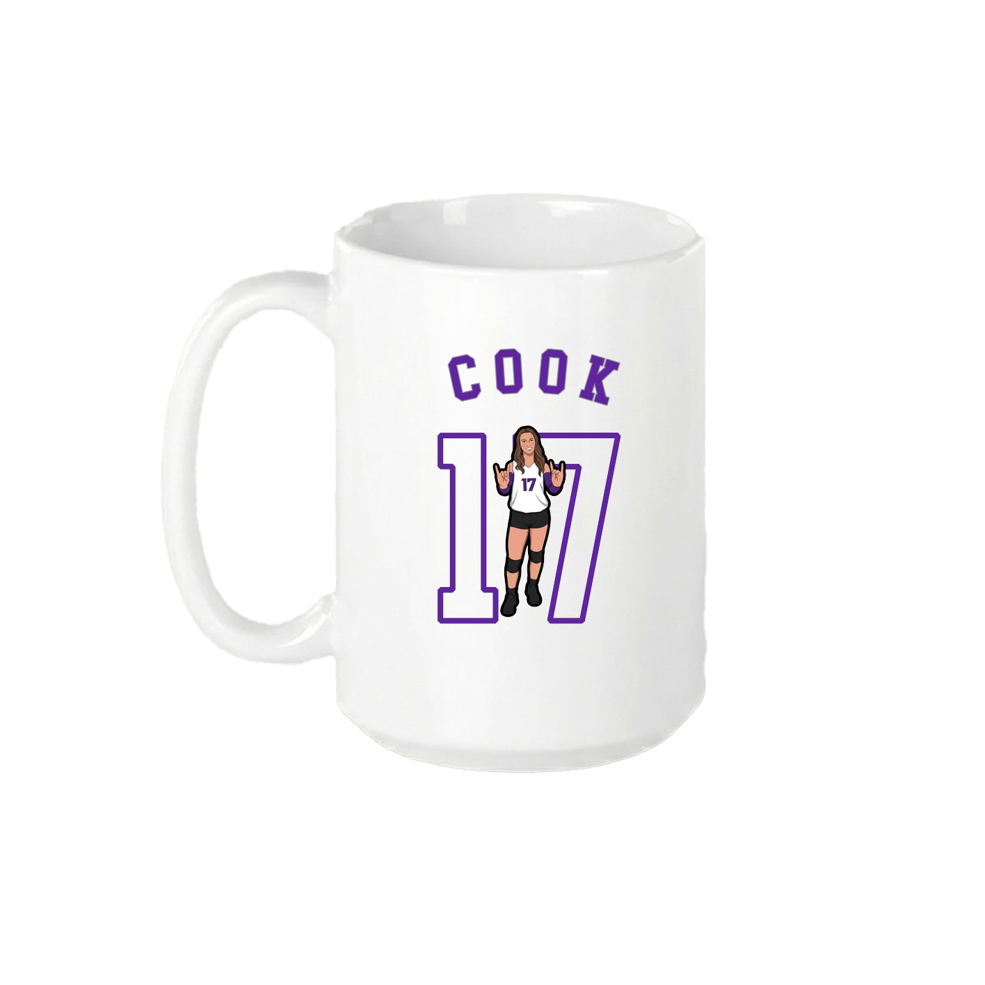 15oz Coffee Mug — Shirsey Arch in White