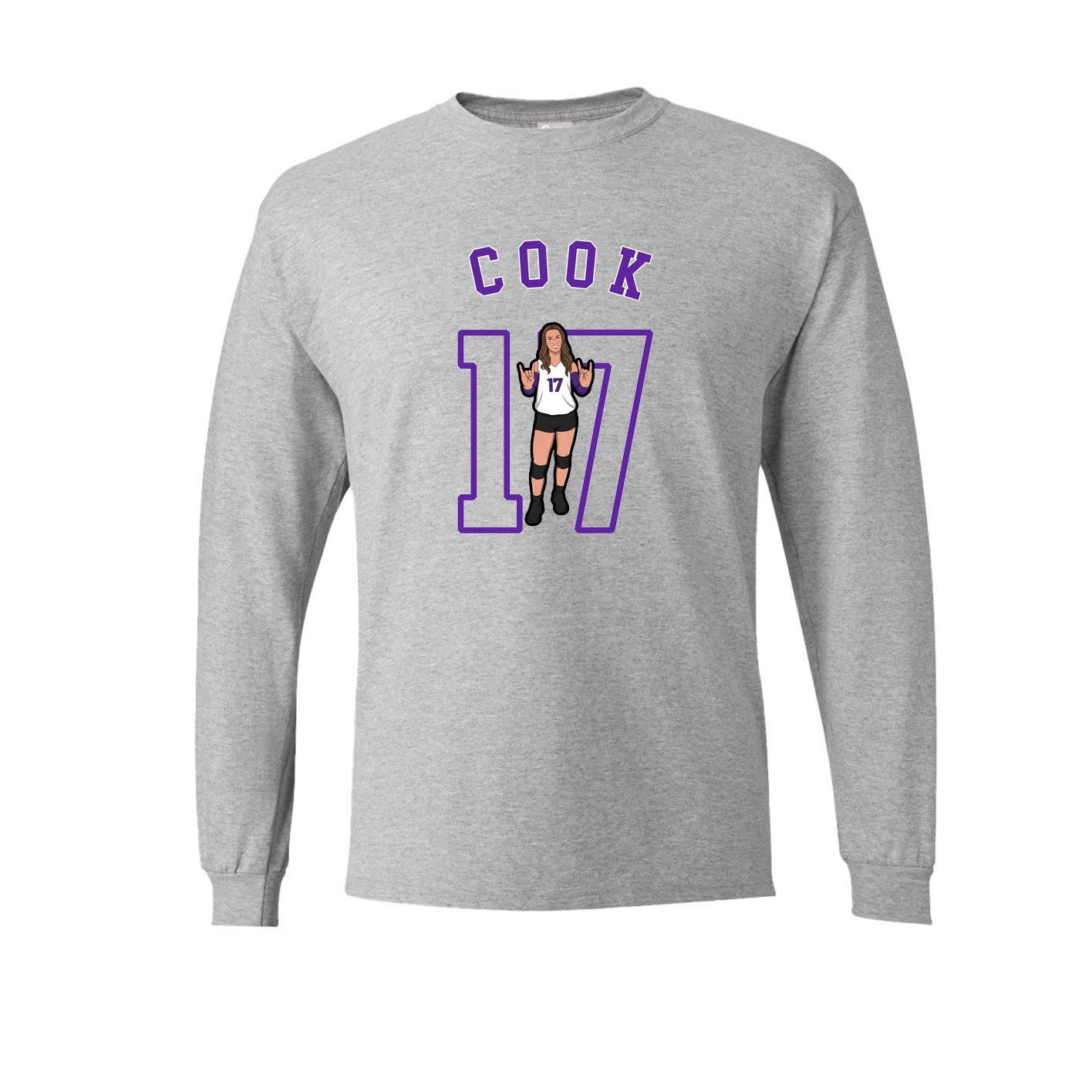Long Sleeve Tee — Shirsey Arch in Grey