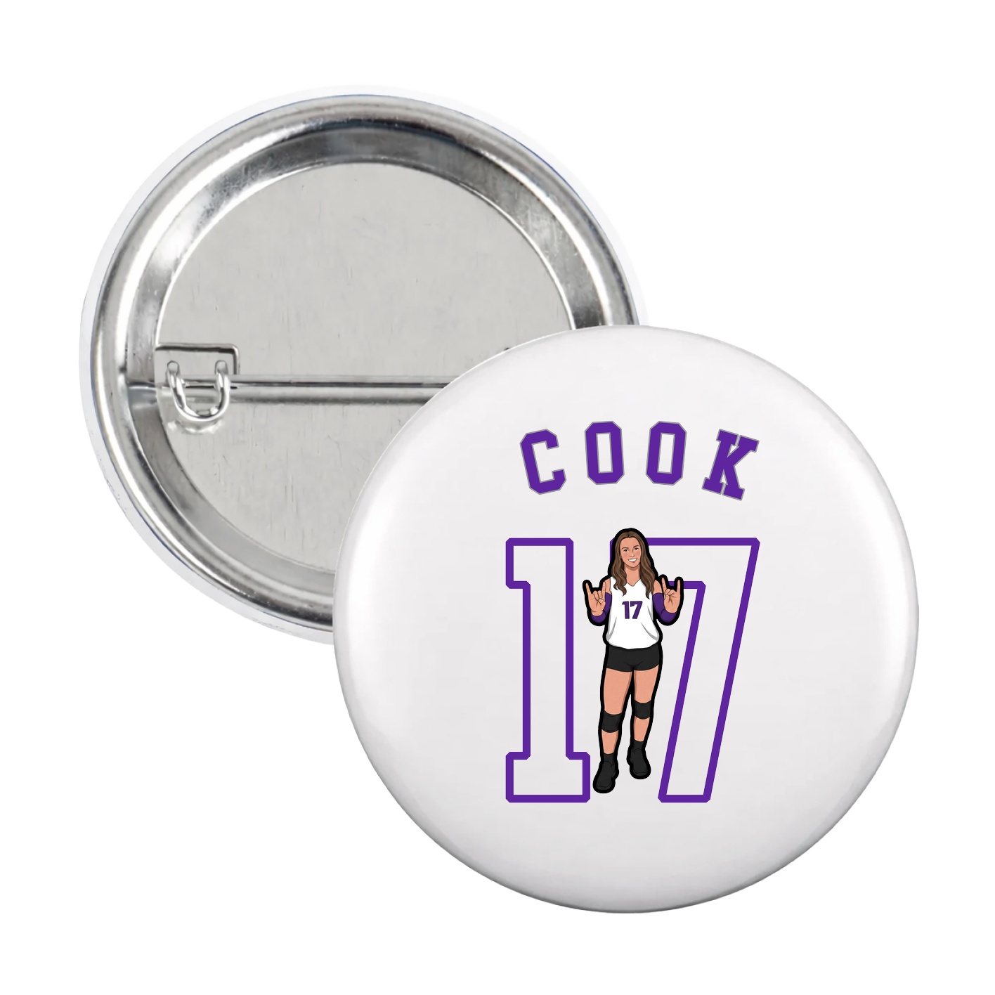 Game Day Button — Shirsey Arch in White