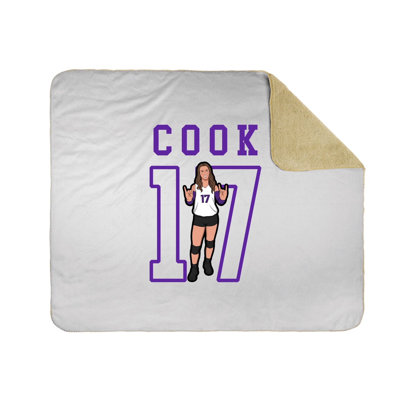 Throw Blanket — Shirsey in White
