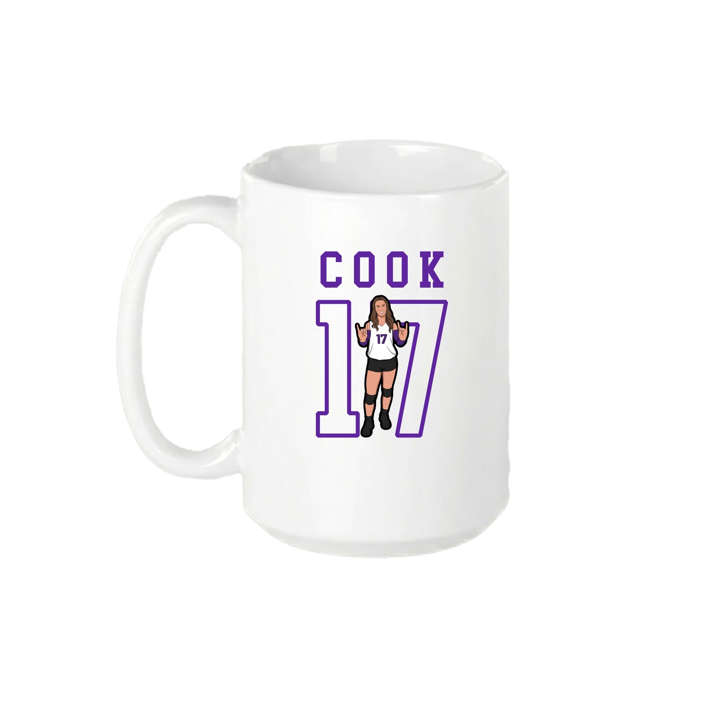 15oz Coffee Mug — Shirsey in White