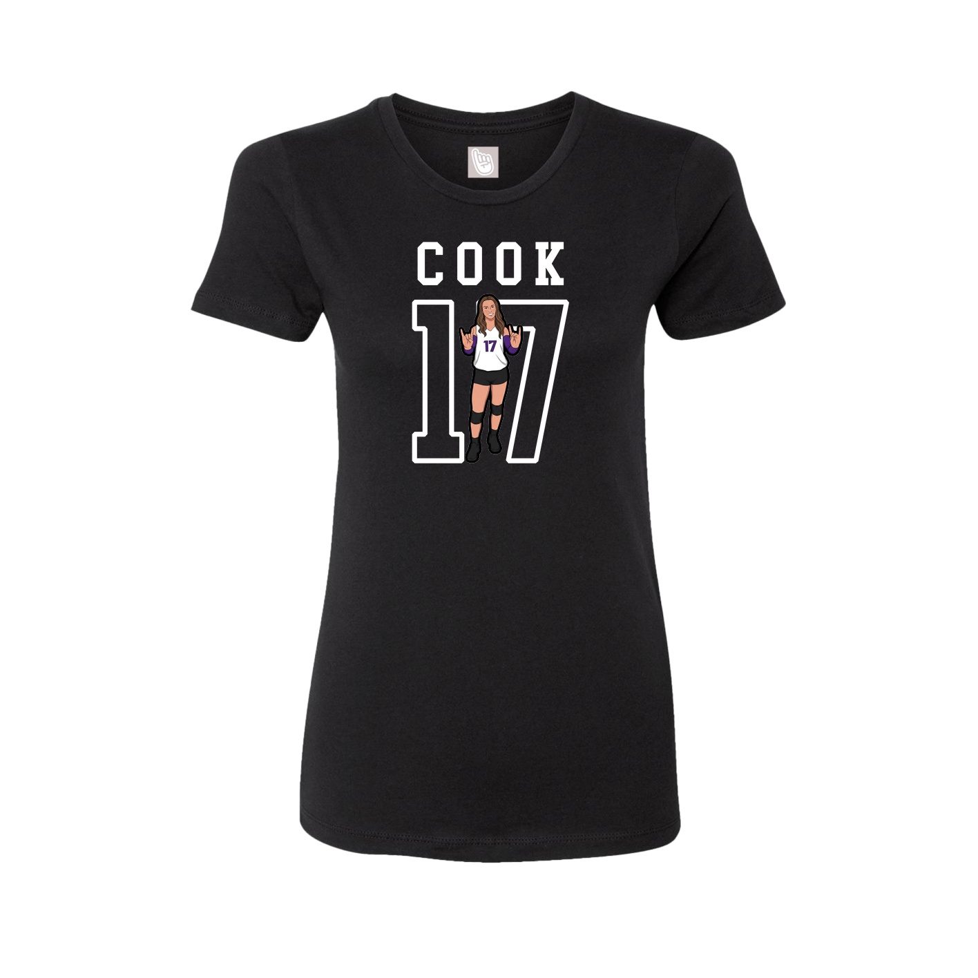Fitted Women's Tee — Shirsey in Black