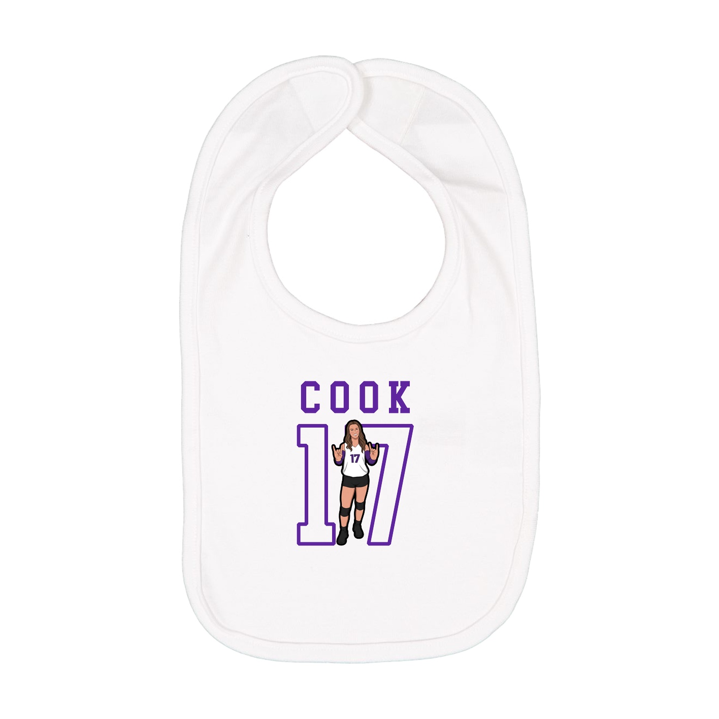 Infant Bib — Shirsey in White