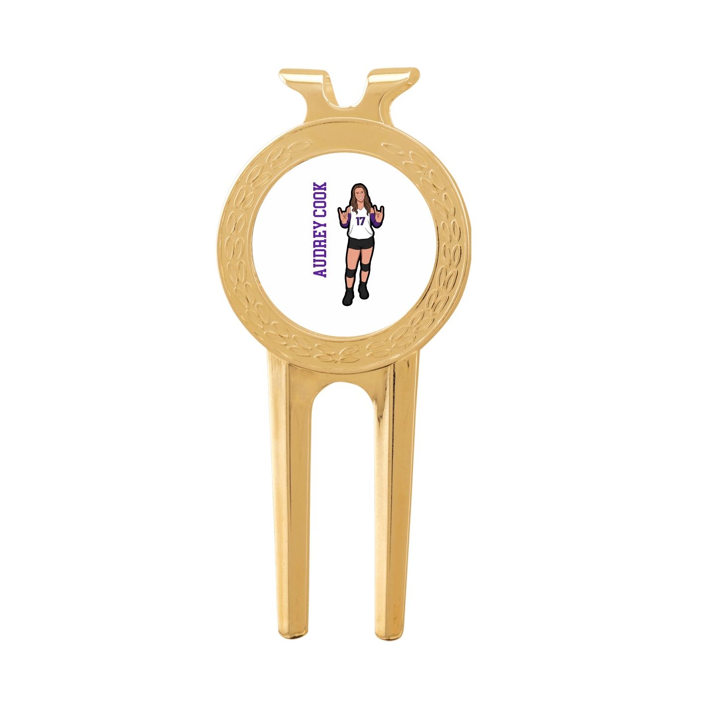 Divot Tool with Ball Marker — Name Vertical in Classic