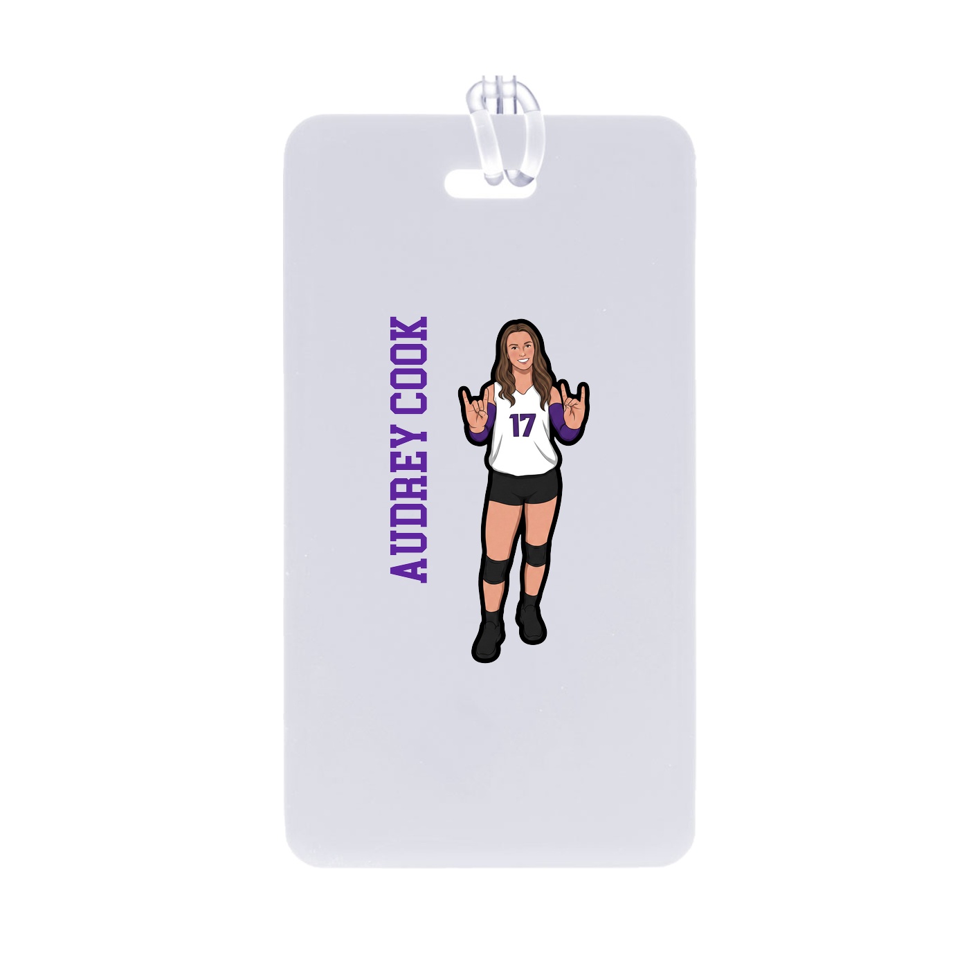 Bag Tag — Name Vertical in Classic