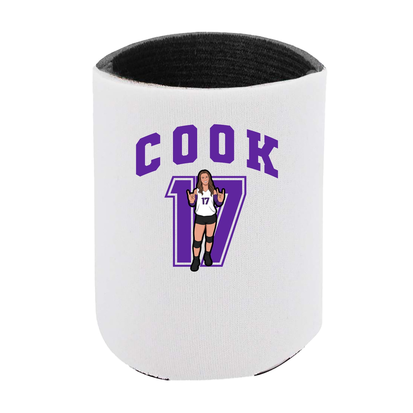 Can Holder — Number in White