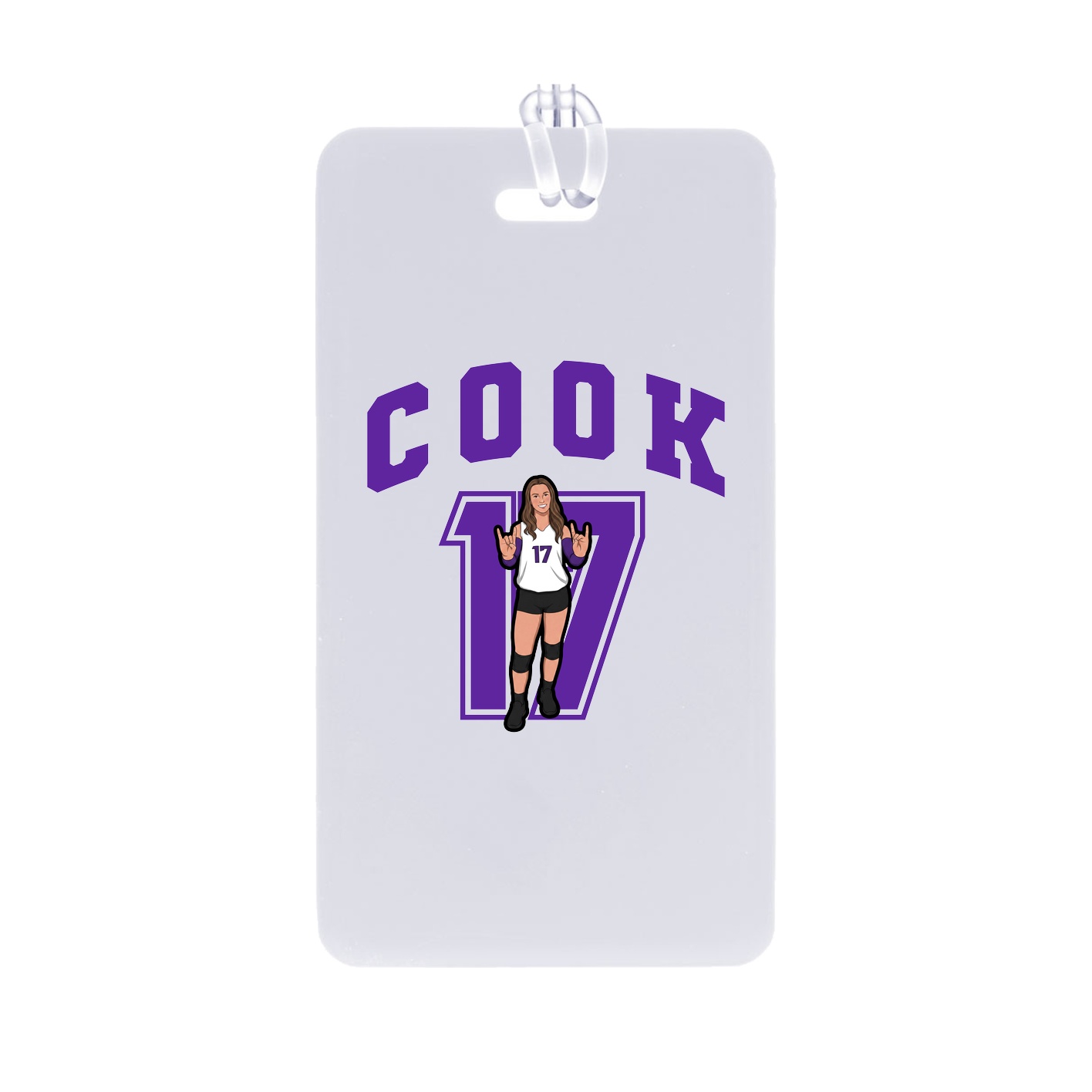 Bag Tag — Number in Classic