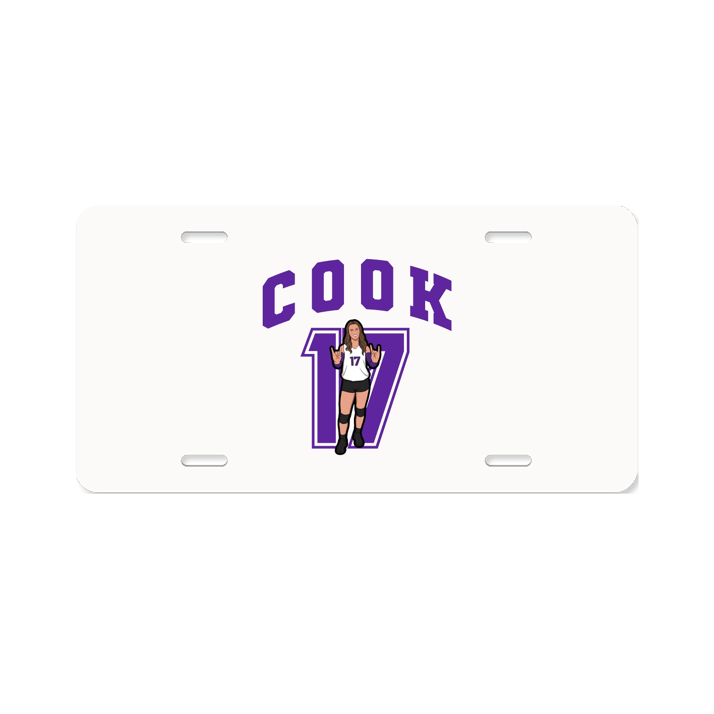 License Plate — Number in Classic