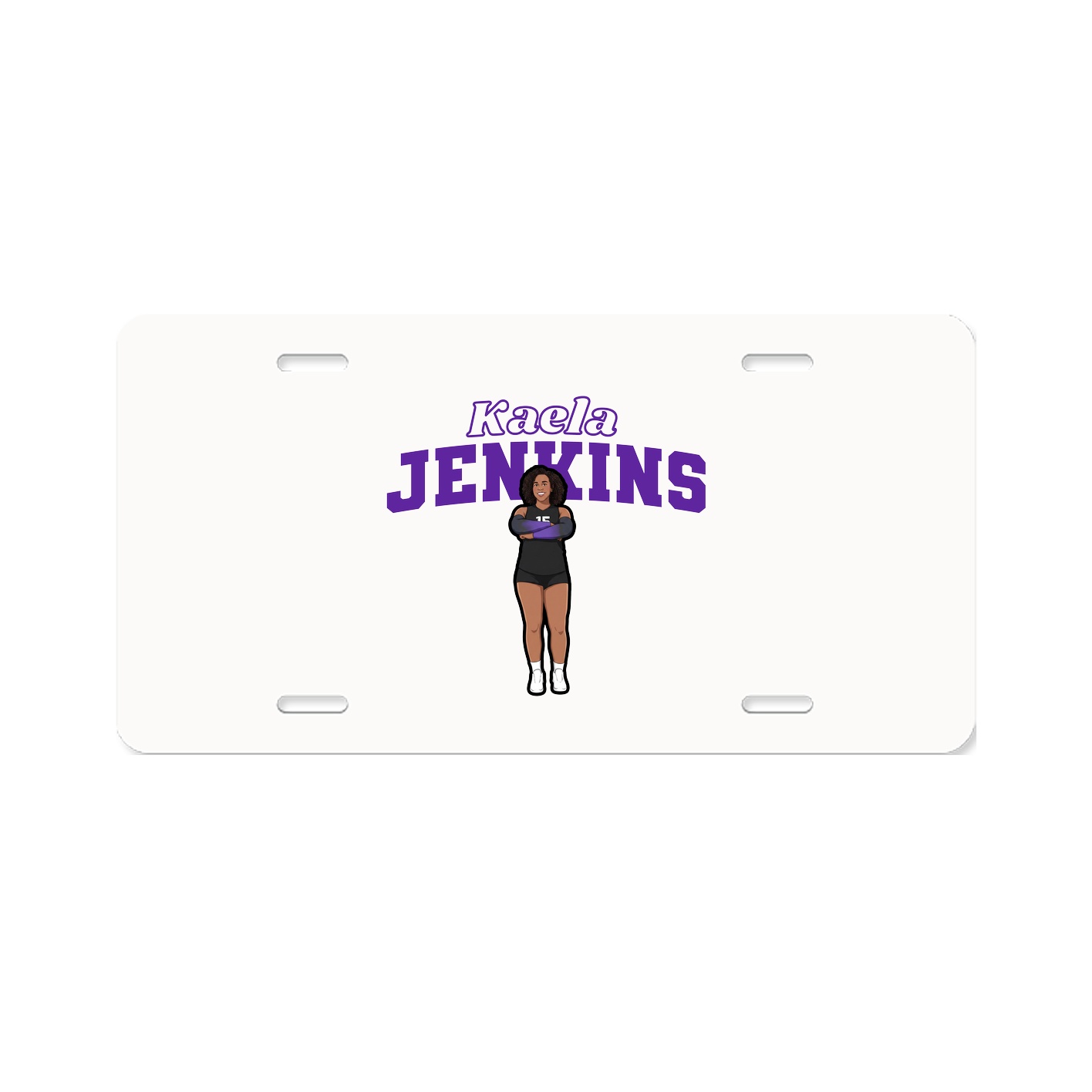 License Plate — Name Arch in Classic