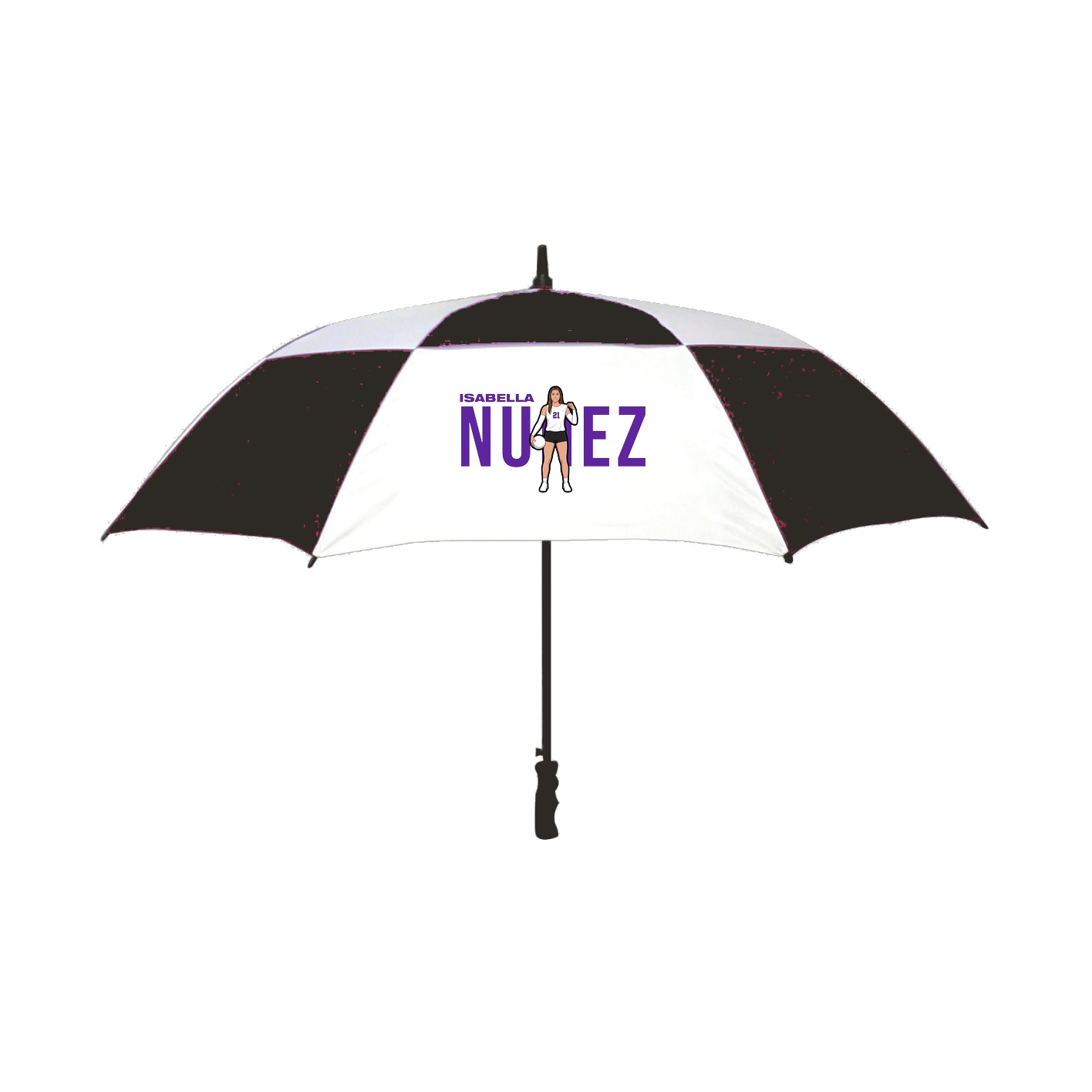 Golf Umbrella — Player Name in Black