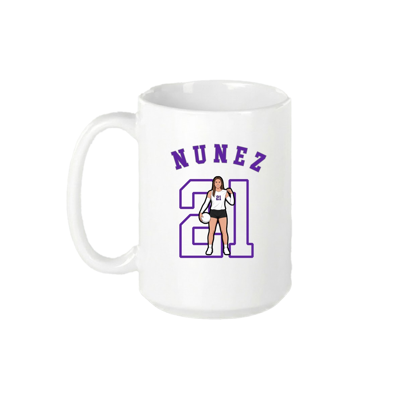 15oz Coffee Mug — Shirsey Arch in White