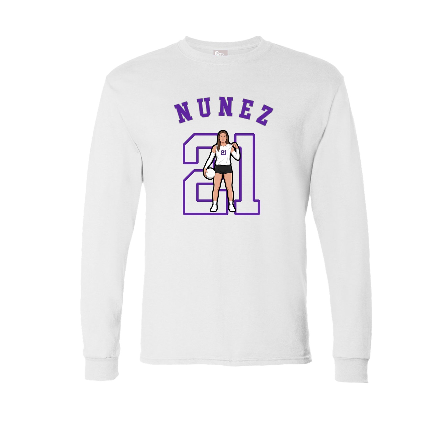 Long Sleeve Tee — Shirsey Arch in White