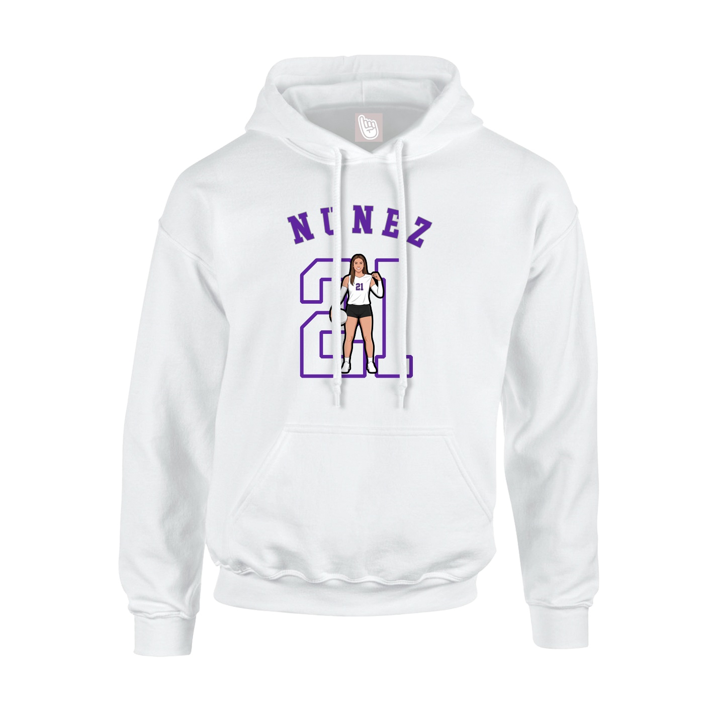 Hoodie — Shirsey Arch in White