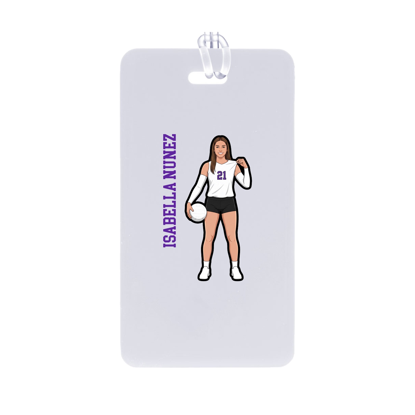 Bag Tag — Name Vertical in Classic