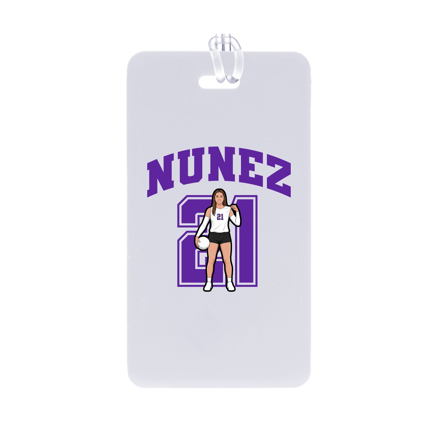 Bag Tag — Number in Classic